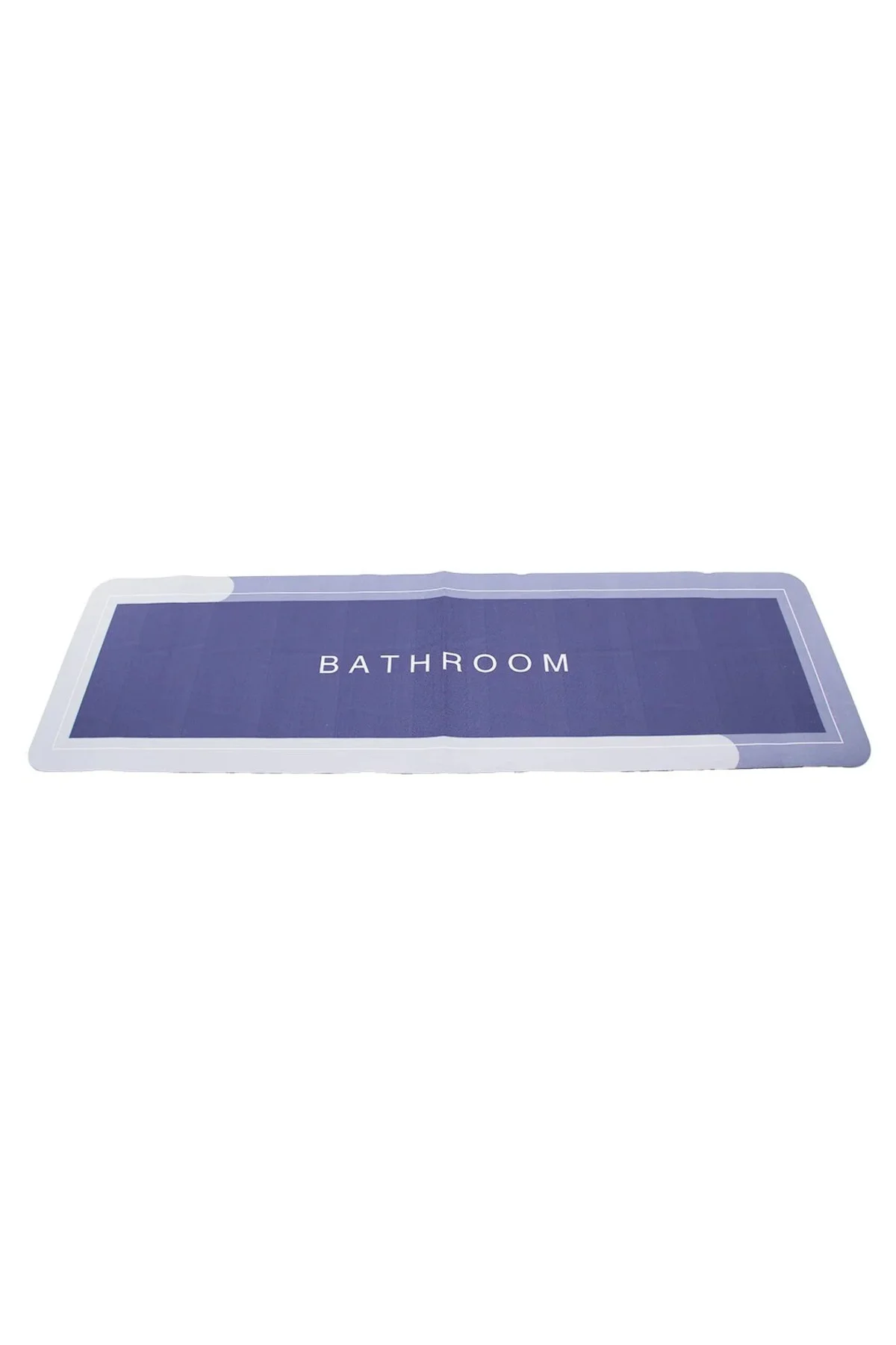 Dikdörtgen Düz Renkli Su Emici - Sihirli Banyo Paspası Elastik 116 X 37.5CM