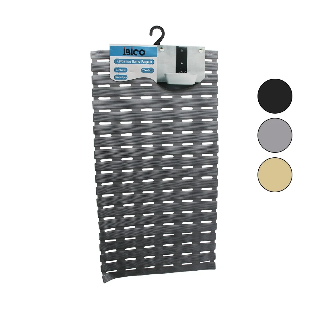 Dikdörtgen-eko Pvc   Vantuz-renkli  Kaydırmaz Banyo - Küvet Paspas37x68cm Bx40 Fiyatı, Yorumları ve Özellikleri