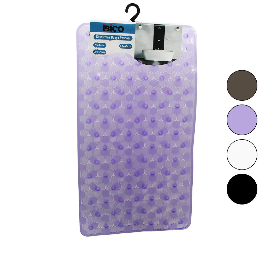 Dikdörtgen - Lüx Pvc Petek Desen - Şeffaf-buzlu 98PCS Vantuz Kaydırmaz Banyo - Küvet Paspas 37X68CM Dikdörtgen - Lüx Pvc Petek Desen - Şeffaf-buzlu 98PCS Vantuz Kaydırmaz Banyo - Küvet Paspas 37X68CM