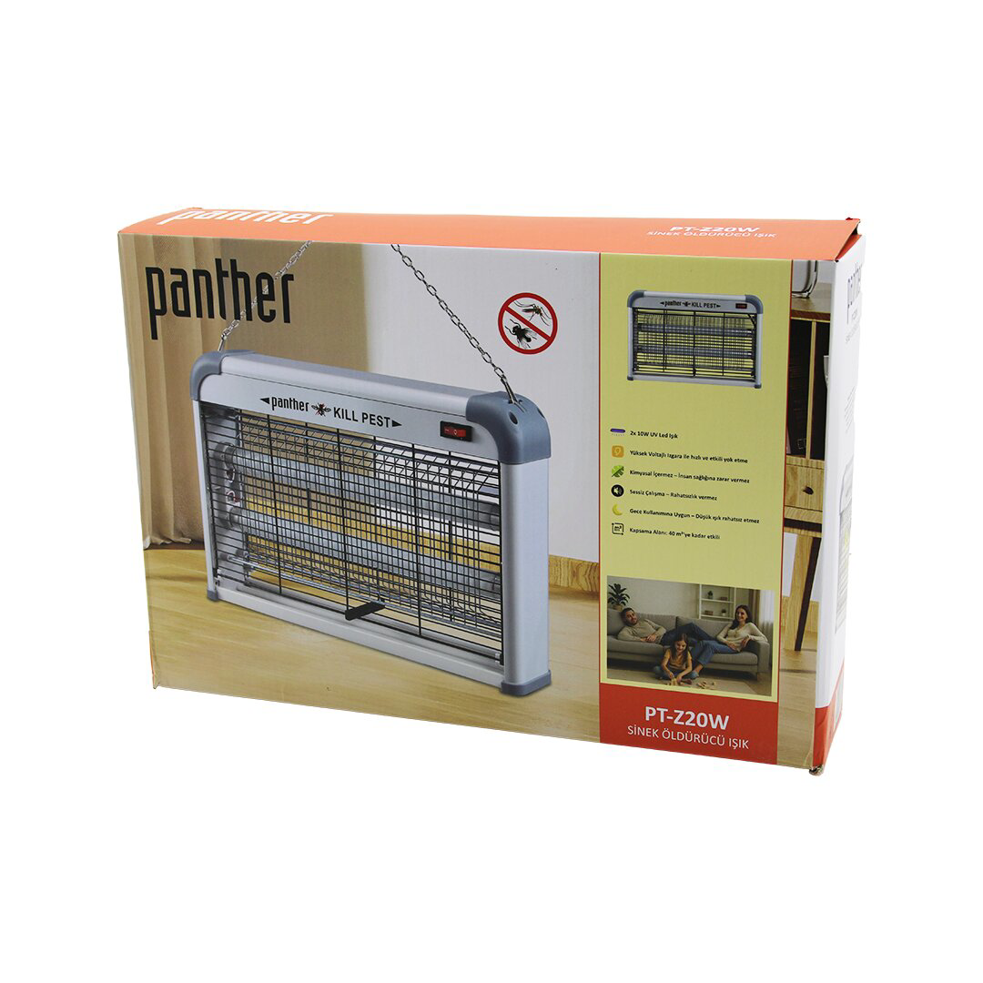 DİKDÖRTGEN MODEL SİNEK ÖLDÜRÜCÜ CIZ MAKİNE 2X10W MASA ÜSTÜ - ASKI