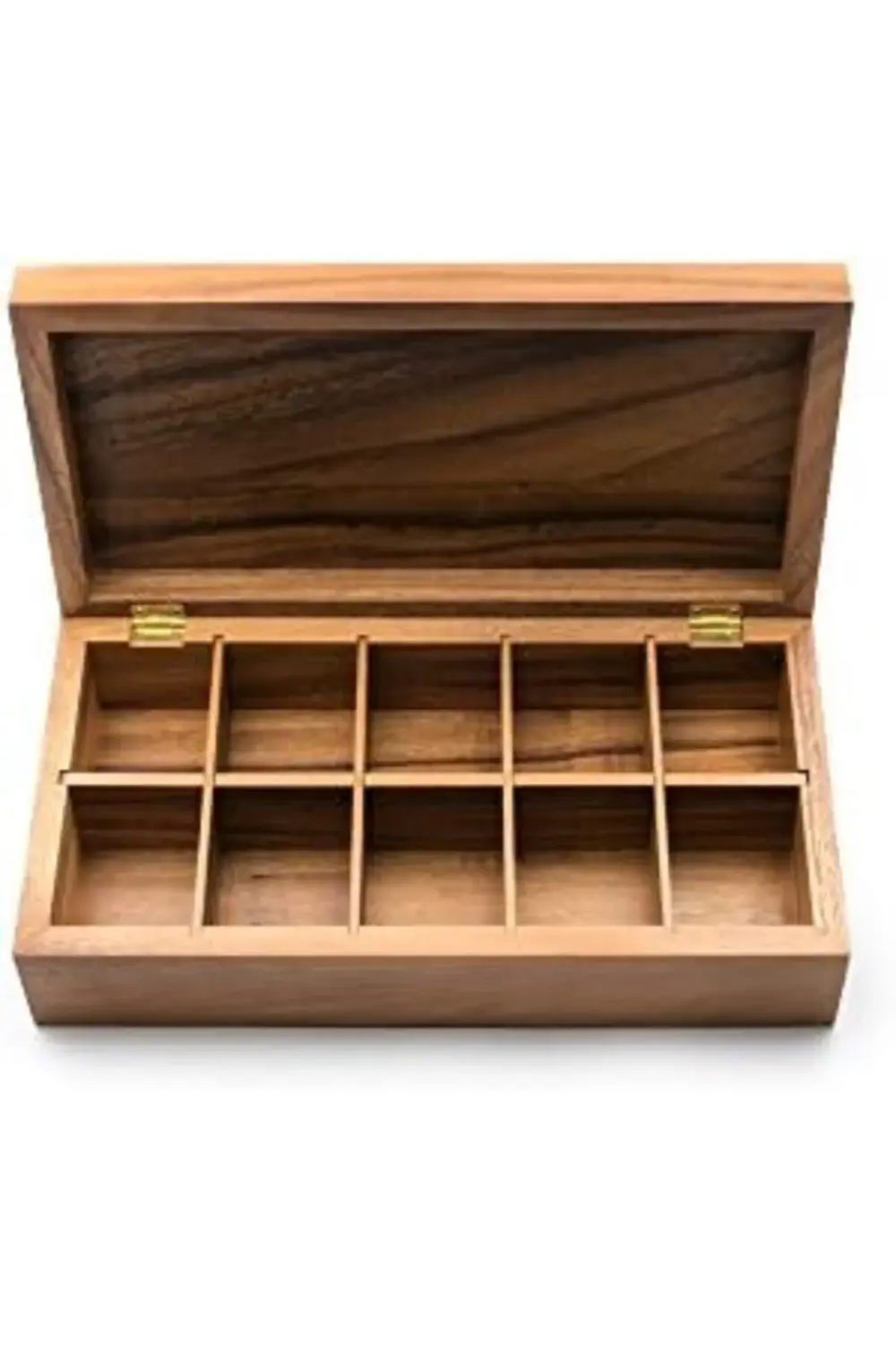 Dikdörtgen Vauxhall Çift Çay Kutusu, Akasya Ağacı 395519