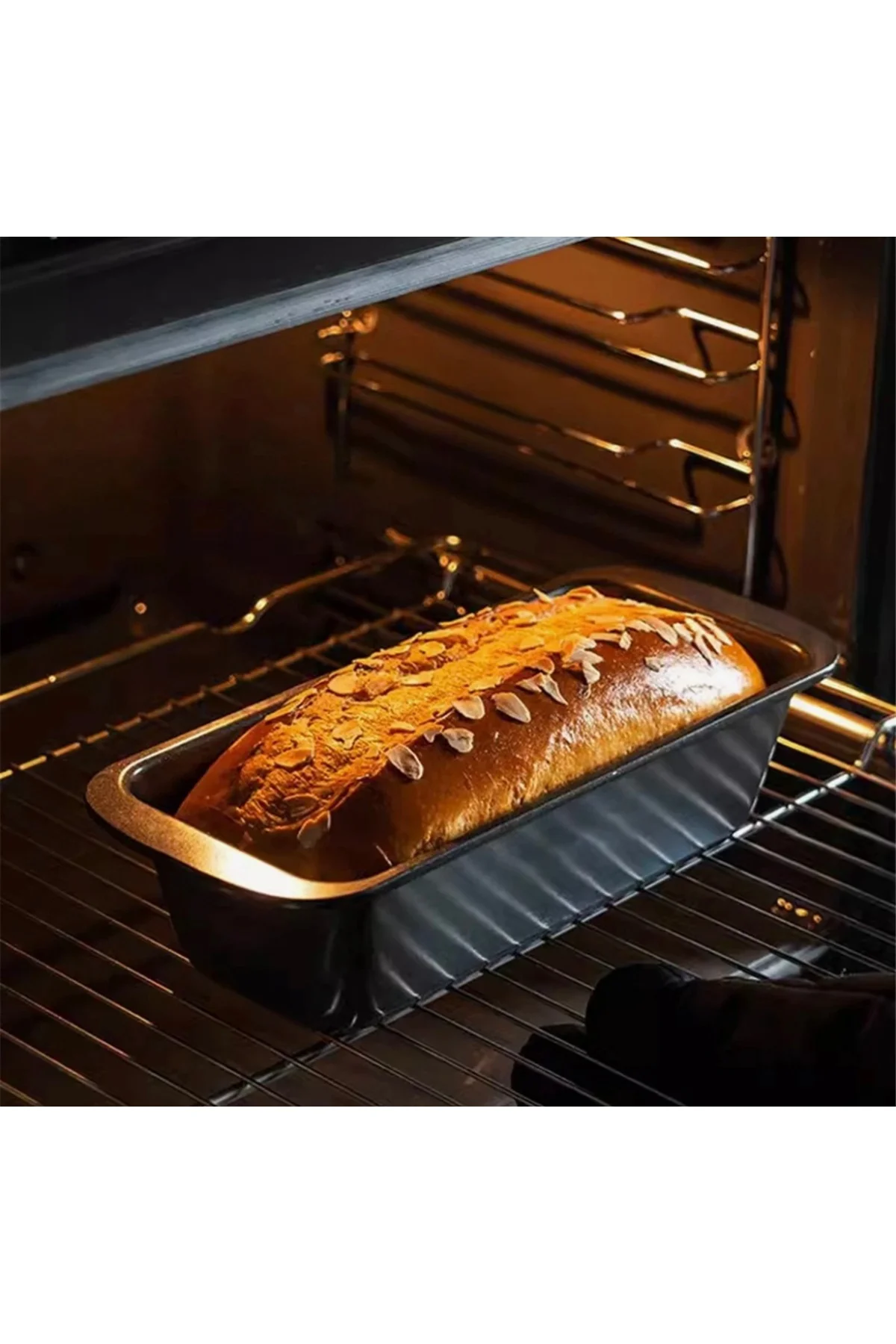 Dikdörtgen Yapışmaz Karbon Baton Ekmek Ve Kek Kalıbı