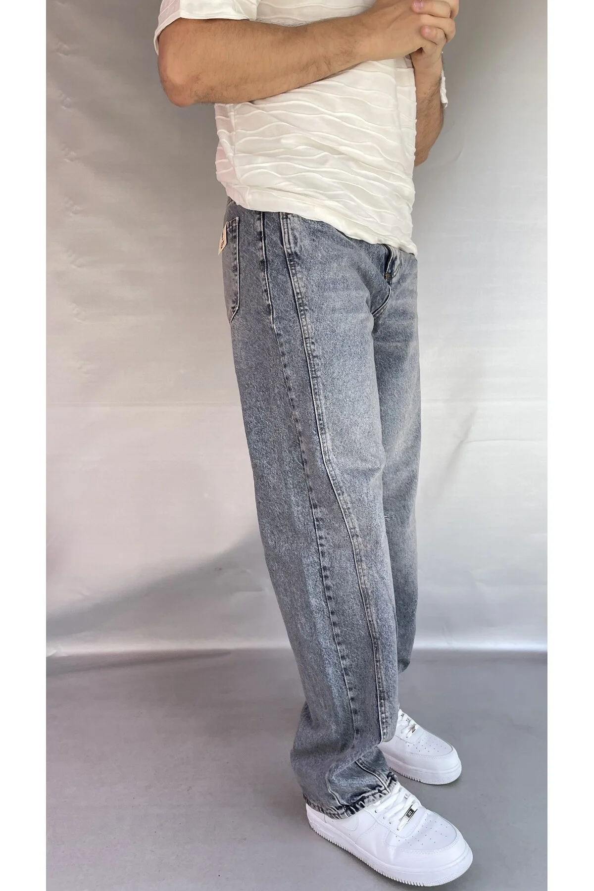 Dikiş Detaylı Relax Baggy Pantolon