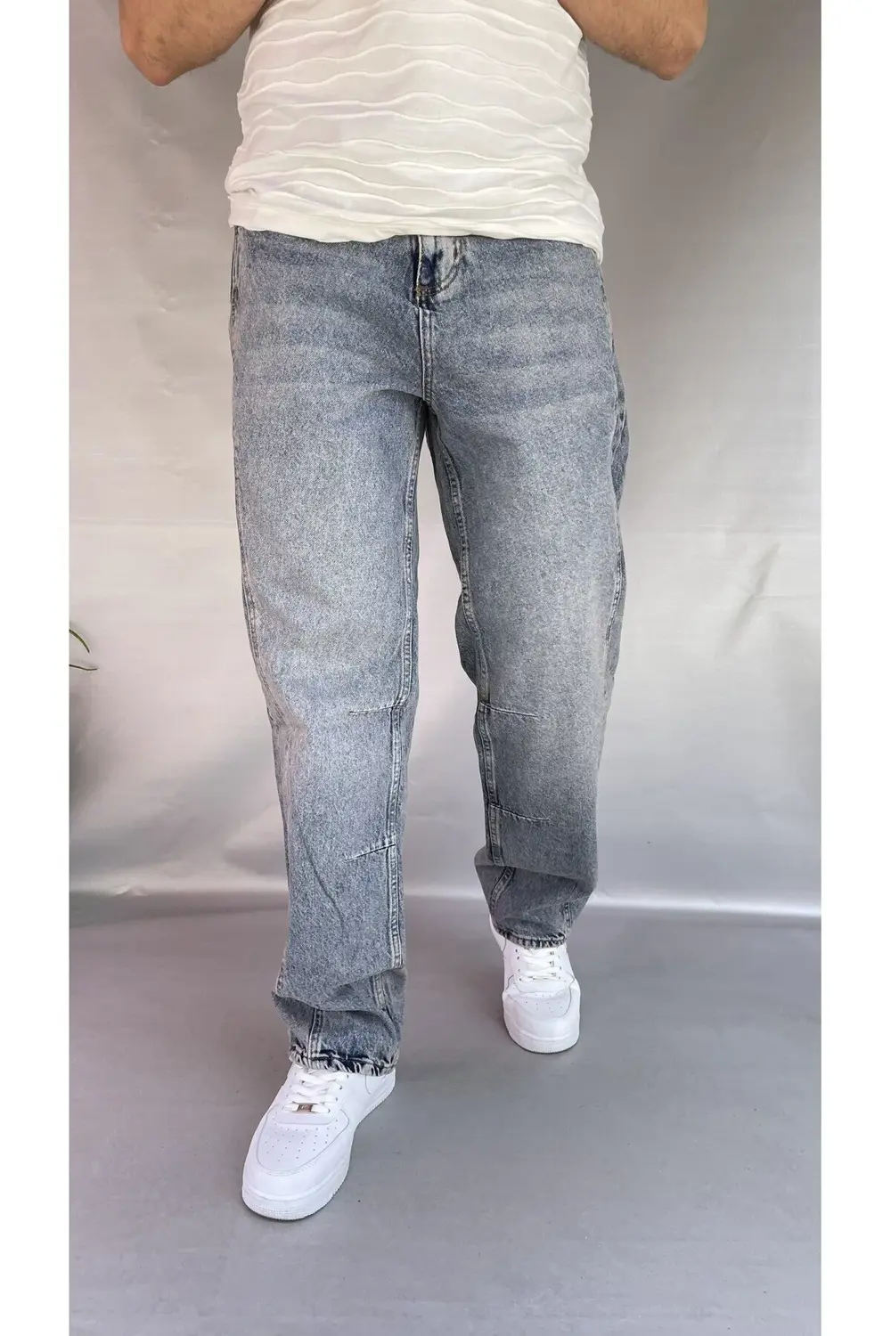 Dikiş Detaylı Relax Baggy Pantolon