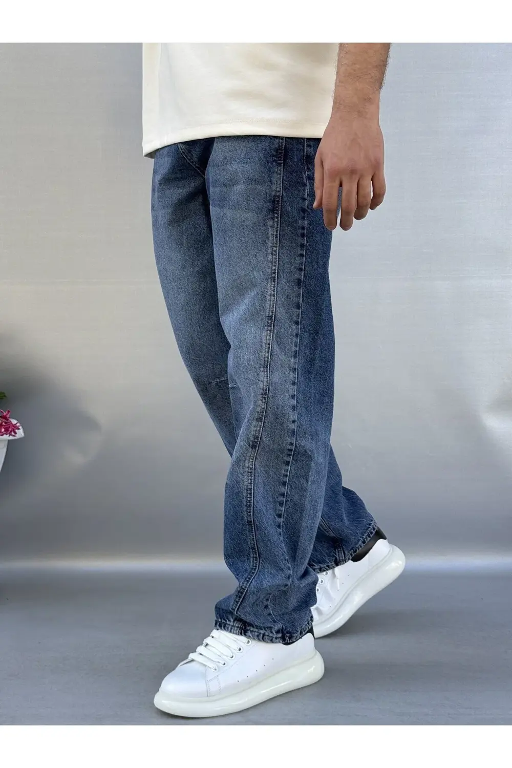 Dikiş Detaylı Relax Baggy Pantolon