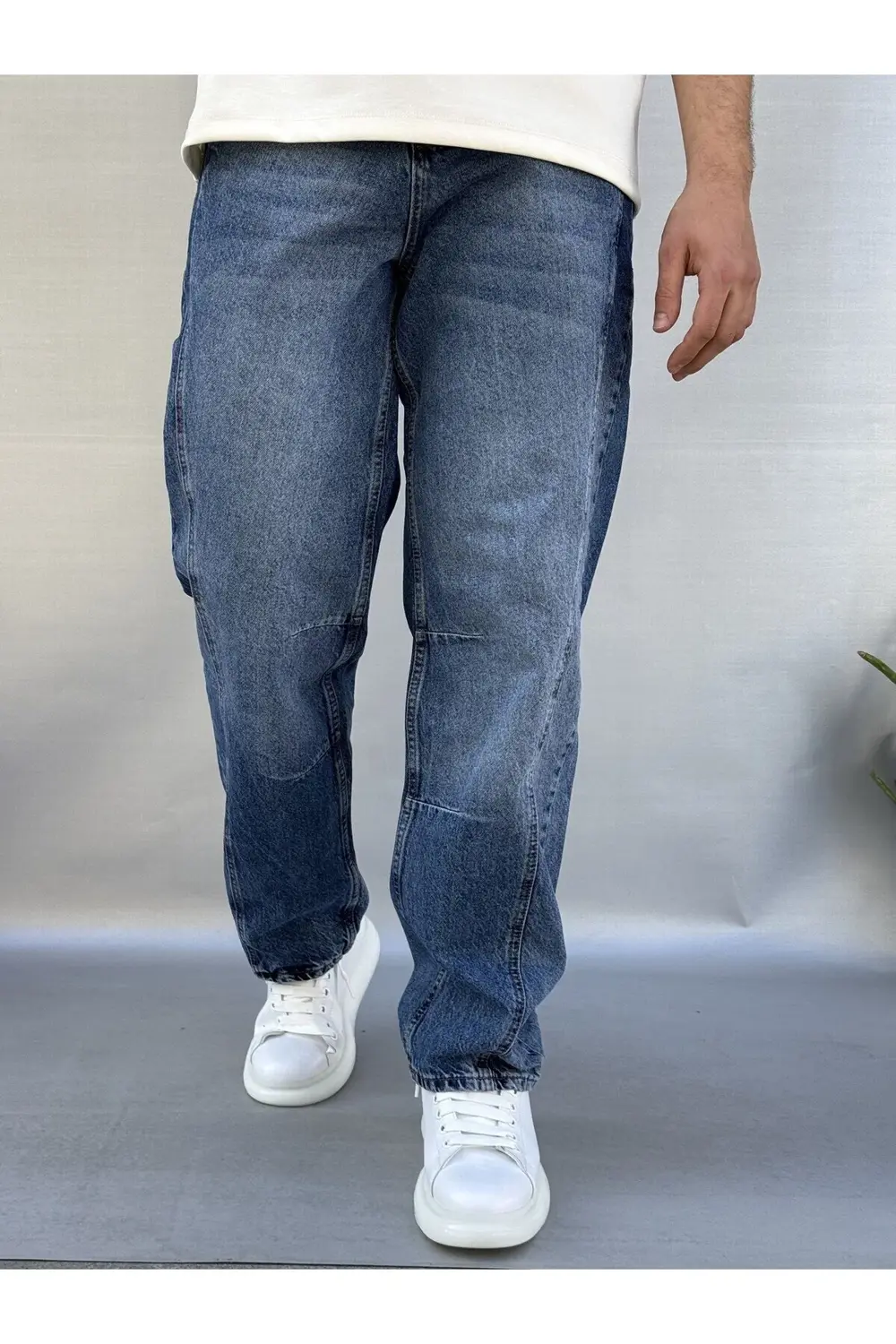 Dikiş Detaylı Relax Baggy Pantolon