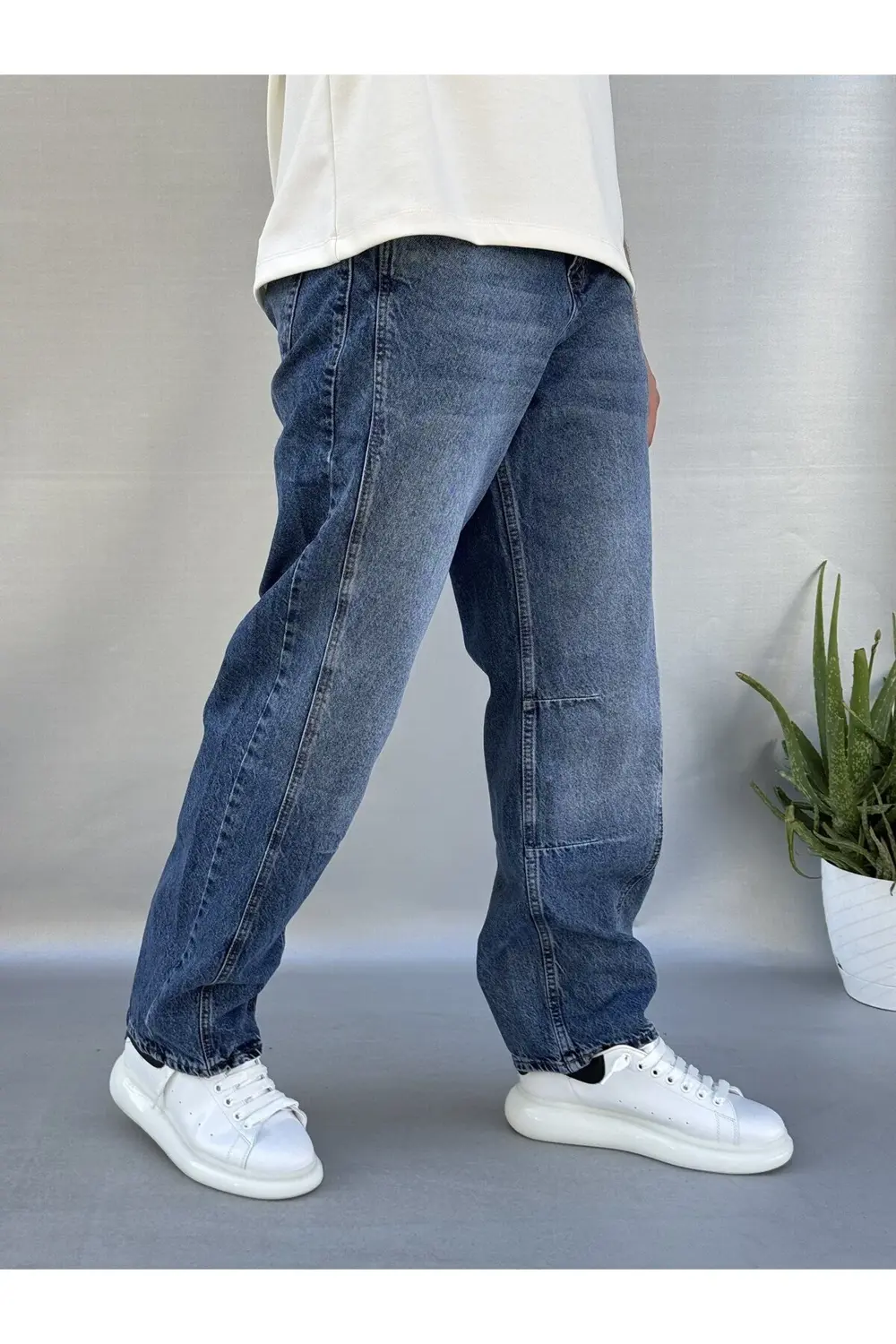 Dikiş Detaylı Relax Baggy Pantolon