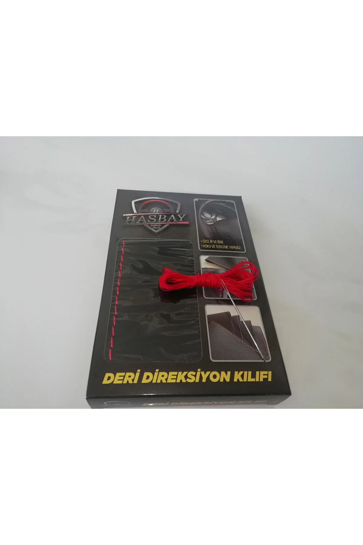 DİKİŞLİ DERİ DİREKSİYON KILIFI NOKTALI/DAMARLI DERİ KIRMIZI YÜZÜK/ DİKİŞ SPRİNTER İÇİN HIZLI KARGO