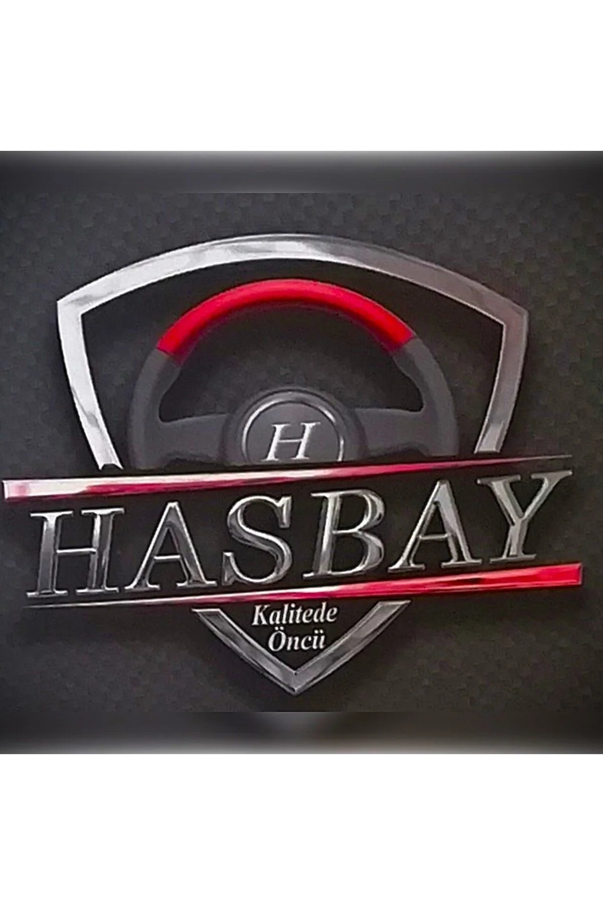 Dikişli Deri Direksiyon Kılıfı Mavi / Siyah Deri Siyah Dikişli