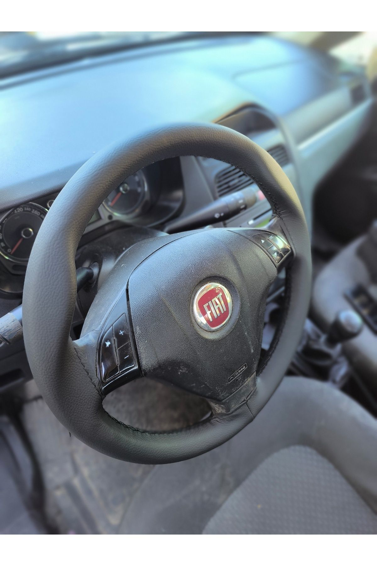 Hasbay Dikişli Direksiyon Kilifi Fiat Linea Deri Direksiyon Kilifi