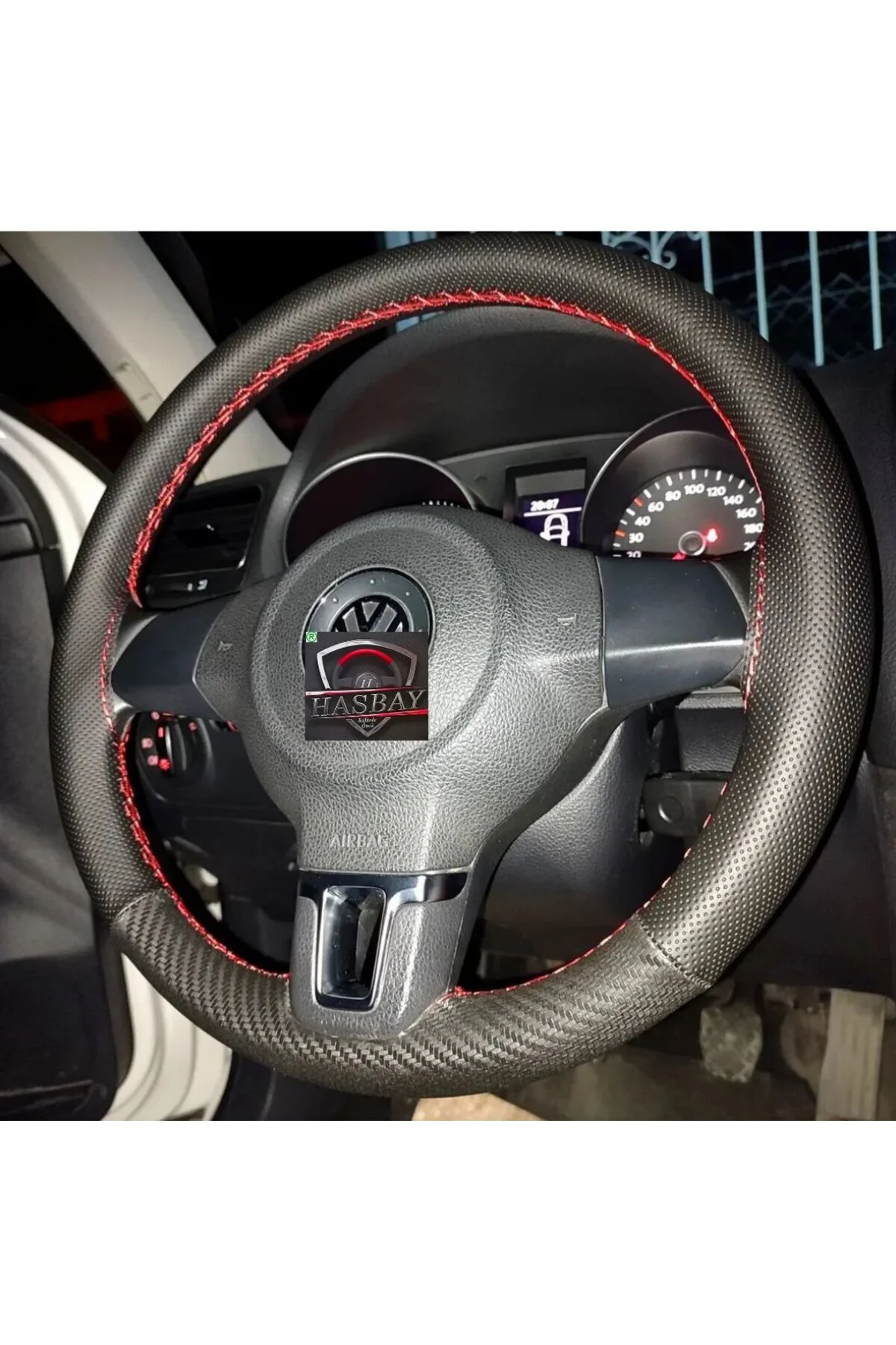 DİKİŞLİ DİREKSİYON KILIFI KARBON / NOKTA DERİ 2 PARÇA KIRMIZI DİK DİKİŞLİ DİREKSİYON KILIFI KARBON / NOKTA DERİ 2 PARÇA KIRMIZI DİK