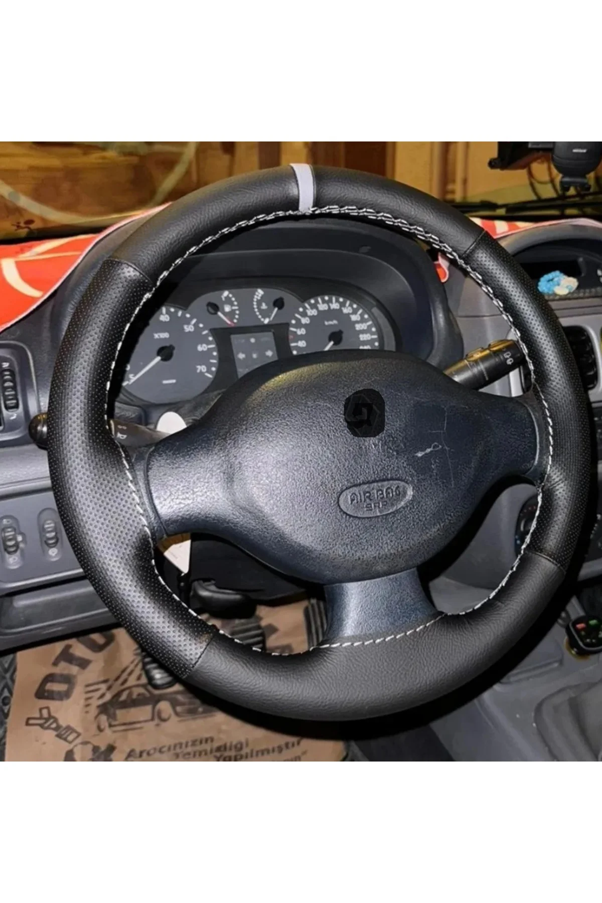 DİKİŞLİ DİREKSİYON KILIFI DAMARLI NOKTALI GRİ YÜZÜK GRİ DİKİŞ RENAULT CLİO 2007 ÖNCESİ İÇİN DİKİŞLİ DİREKSİYON KILIFI DAMARLI NOKTALI GRİ YÜZÜK GRİ DİKİŞ RENAULT CLİO 2007 ÖNCESİ İÇİN