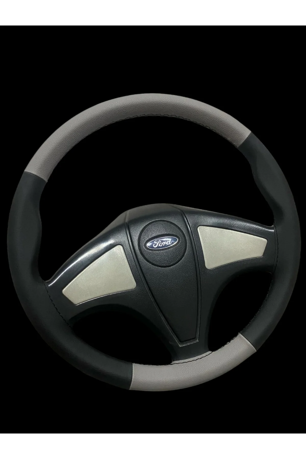 Dikişli Direksiyon Kılıfı Gri/siyah Deri Siyah Dikişli Ford Cargo Kamyon Tır İçin Fiyatı, Yorumları ve Özellikleri