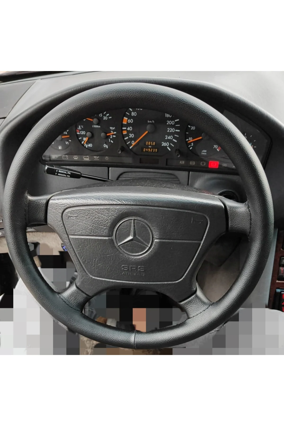 DİKİŞLİ DİREKSİYON KILIFI SİYAH DERİ/DİKİŞLİ 94 MERCEDES E200 İÇİN Fiyatı, Yorumları ve Özellikleri