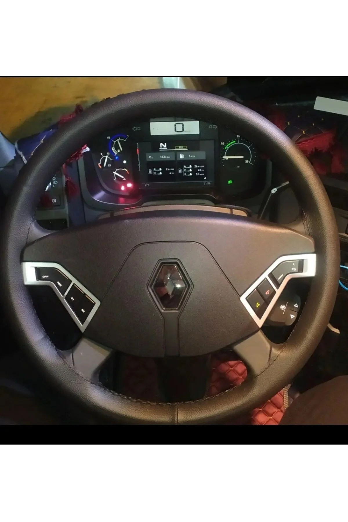 Dikişli Direksiyon Kılıfı Siyah Deri/siyah Dikişli Renault Tır Kamyon Fiyatı, Yorumları ve Özellikleri