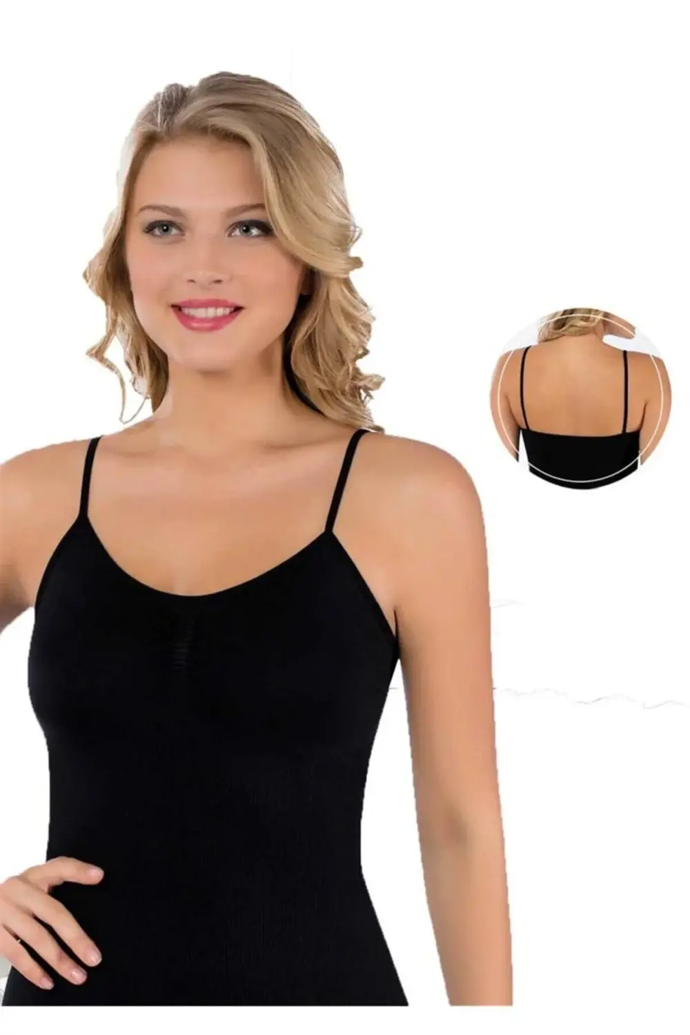 Dikişsiz Atlet 14006 | Siyah