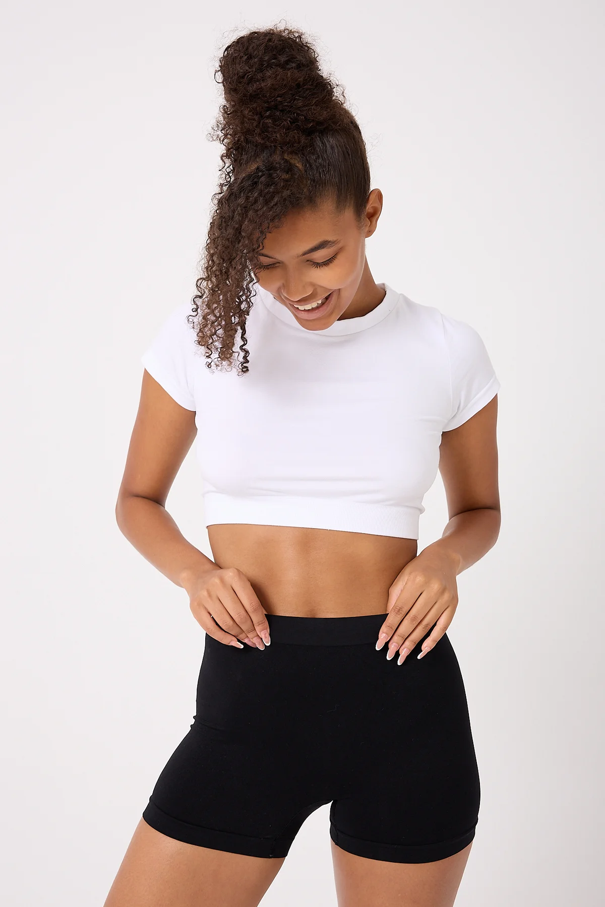 Dikişsiz Basic Esnek Kadın Boxer