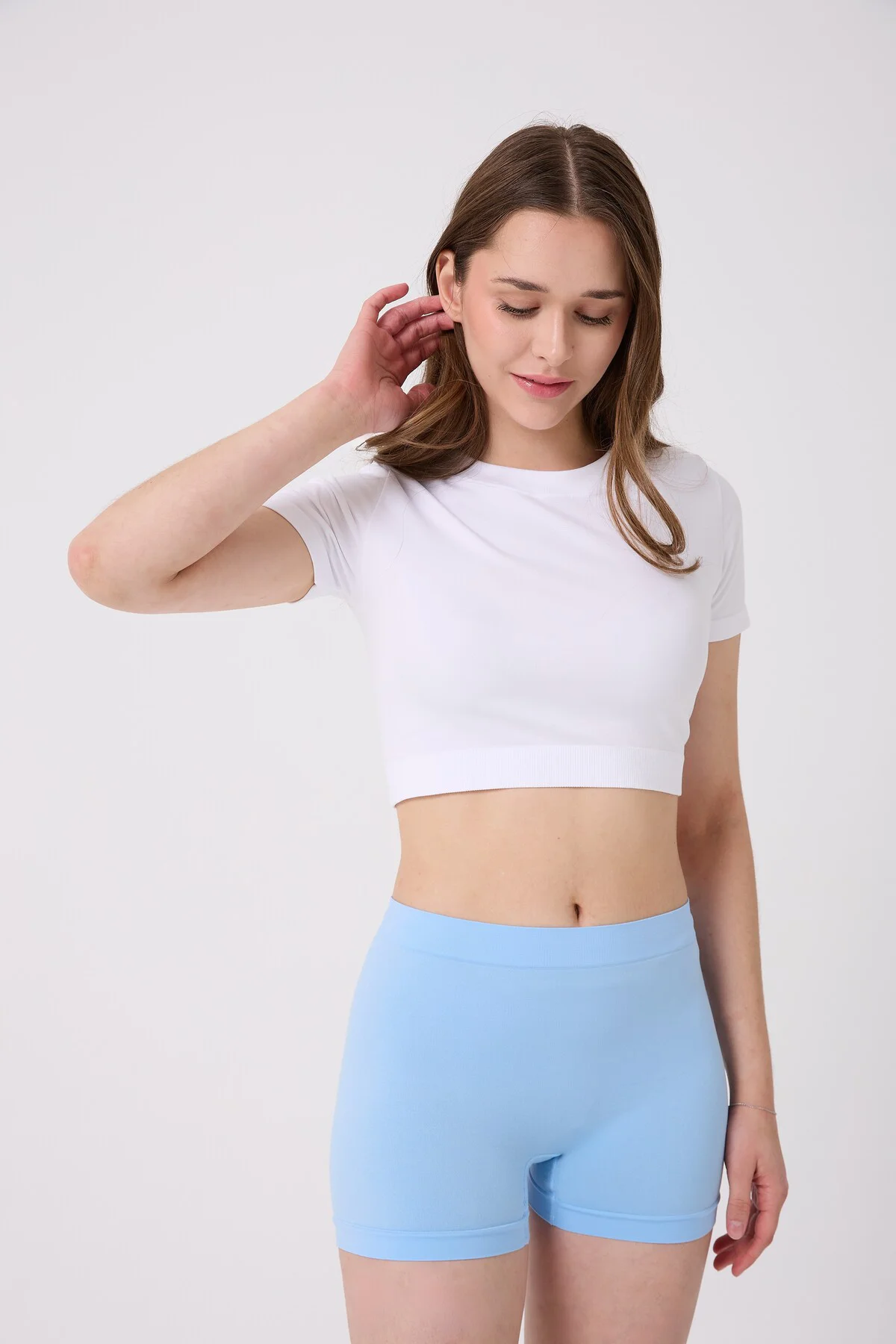 Dikişsiz Basic Esnek Kadın Boxer