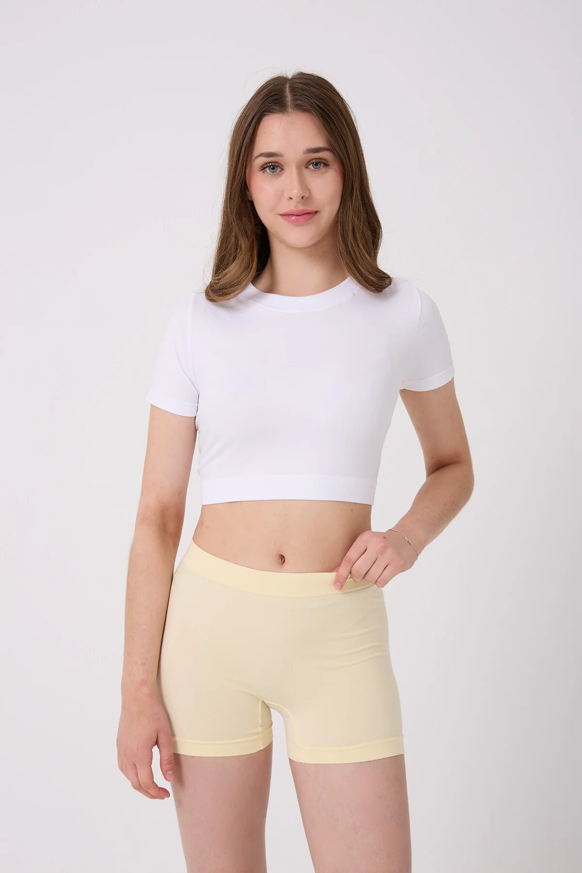 Dikişsiz Basic Esnek Kadın Boxer