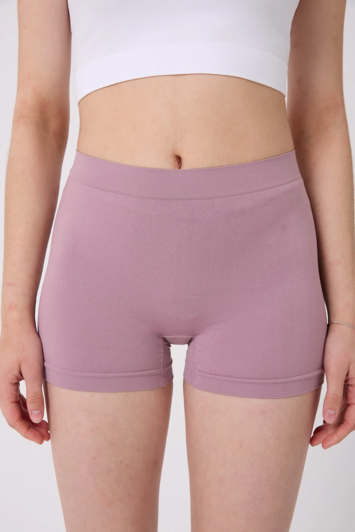 Dikişsiz Basic Esnek Kadın Boxer