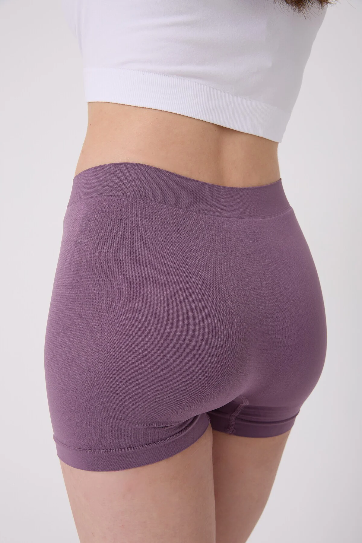 Dikişsiz Basic Esnek Kadın Boxer