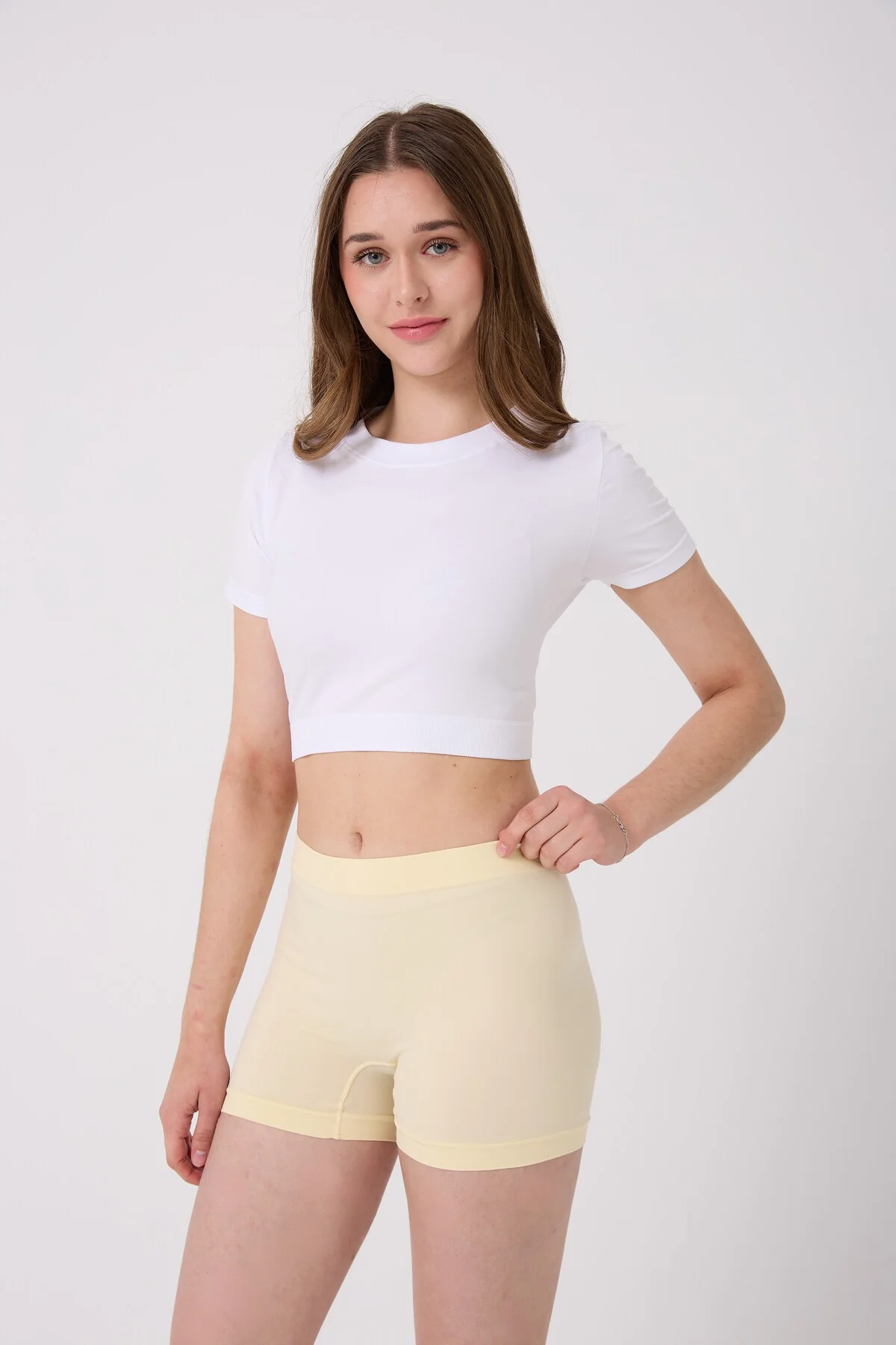 Dikişsiz Basic Esnek Kadın Boxer