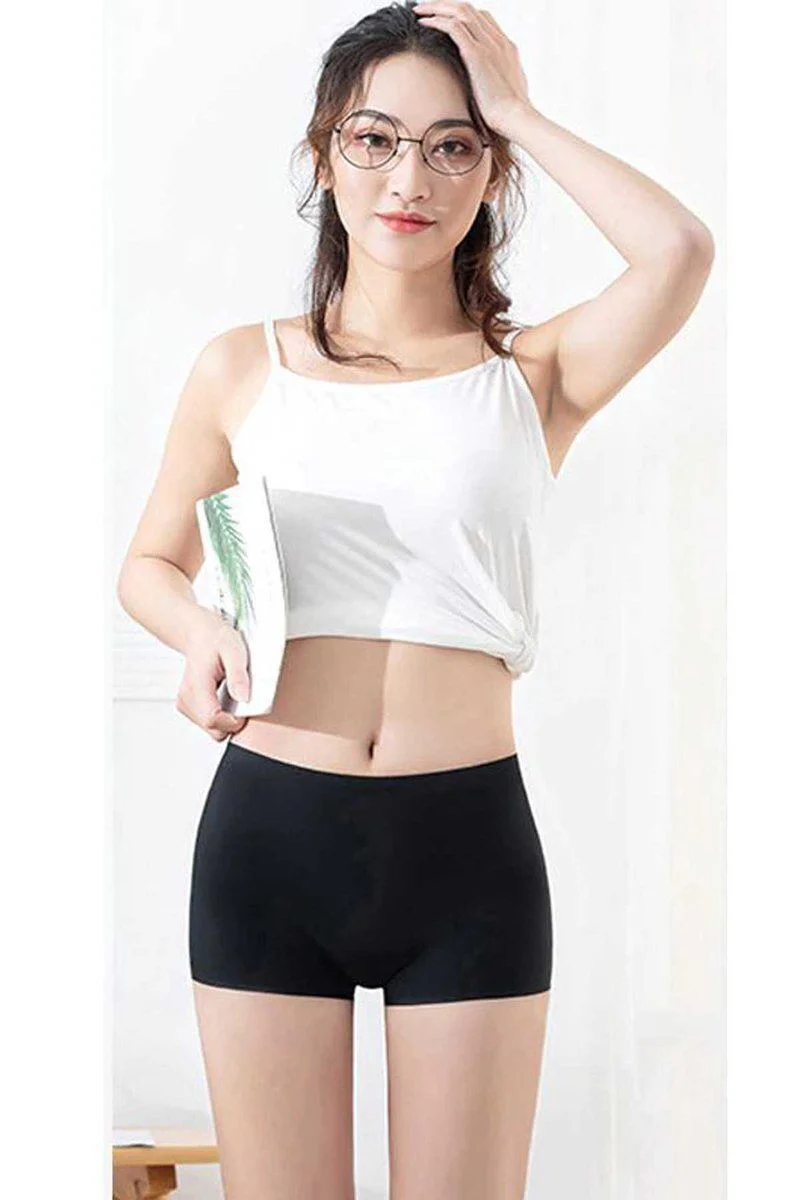Dikişsiz Kadın Mini Şort Boxer 4'lü Paket - Görünmez İz Yapmaz Siyah Ten Fiyatı, Yorumları ve Özellikleri