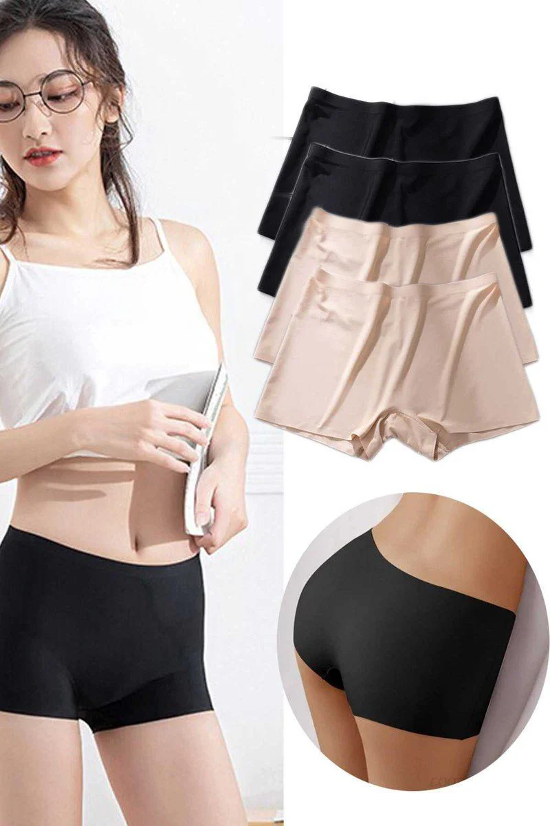 Dikişsiz Kadın Mini Şort Boxer 4'lü Paket - Görünmez İz Yapmaz Siyah Ten Fiyatı, Yorumları ve Özellikleri