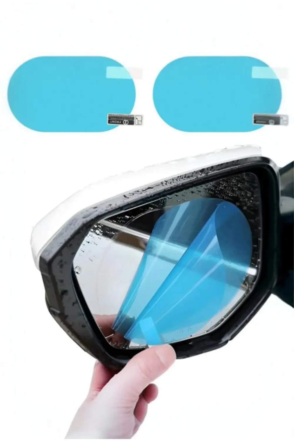 Dikiz Aynası Su Tutmayan Film 100x140 mm – 2’li Set, Yağmur Kaydı