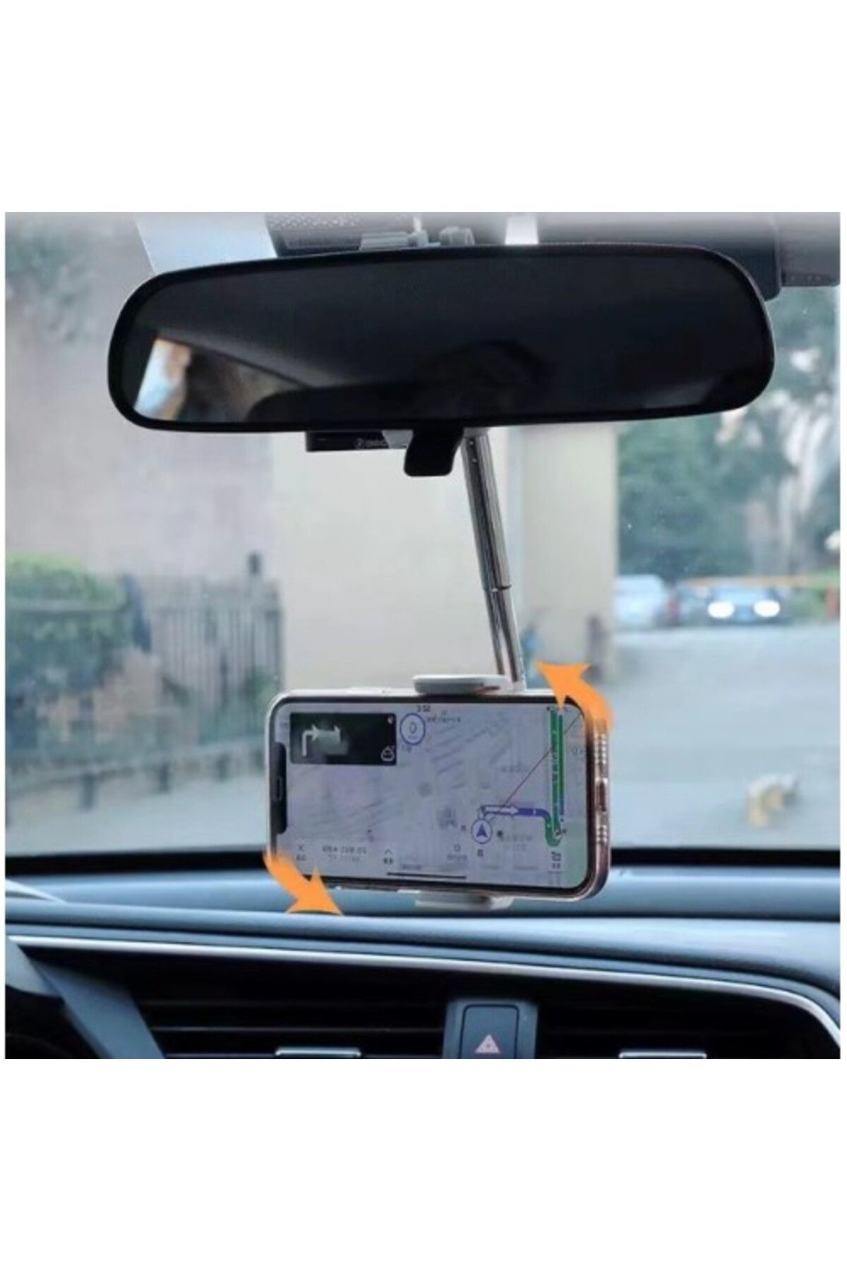 Jet Garaj Dikiz Aynasina Takilan Telefon Tutucu , Oto Dikiz Aynasi Telefon 