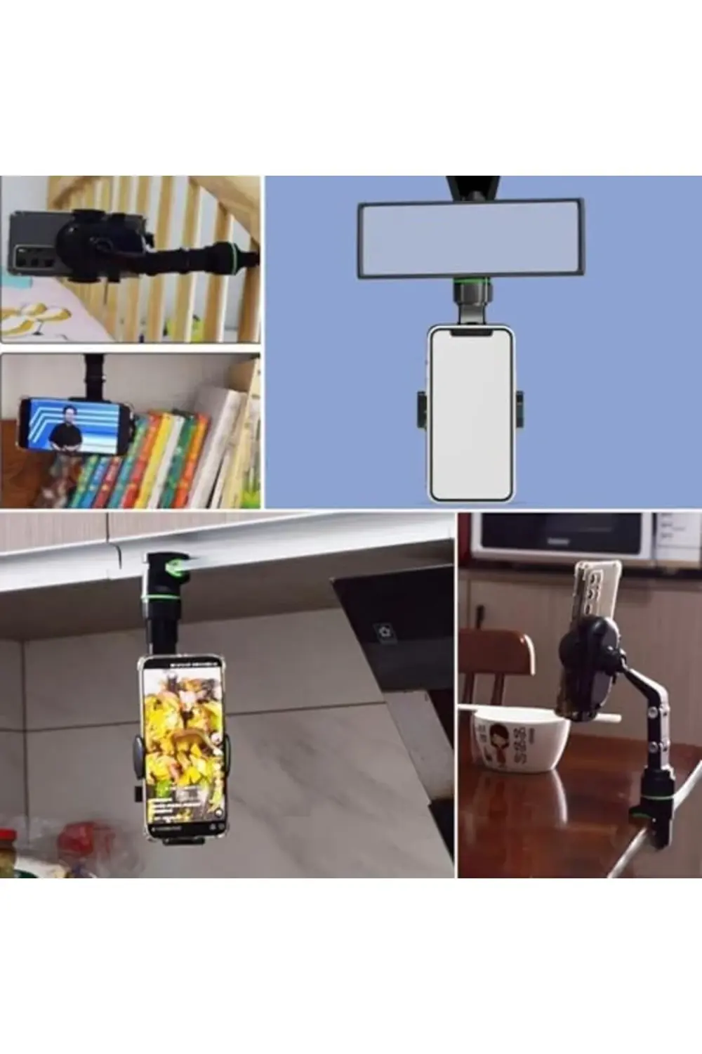 Dikiz Aynasına Takılabilen Eklemli Telefon Tutucu Aparat 1175713