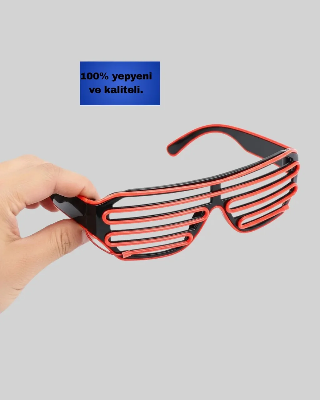Dikkat Çeken Tasarımlı Led Işıklı Eğlence Gözlüğü "