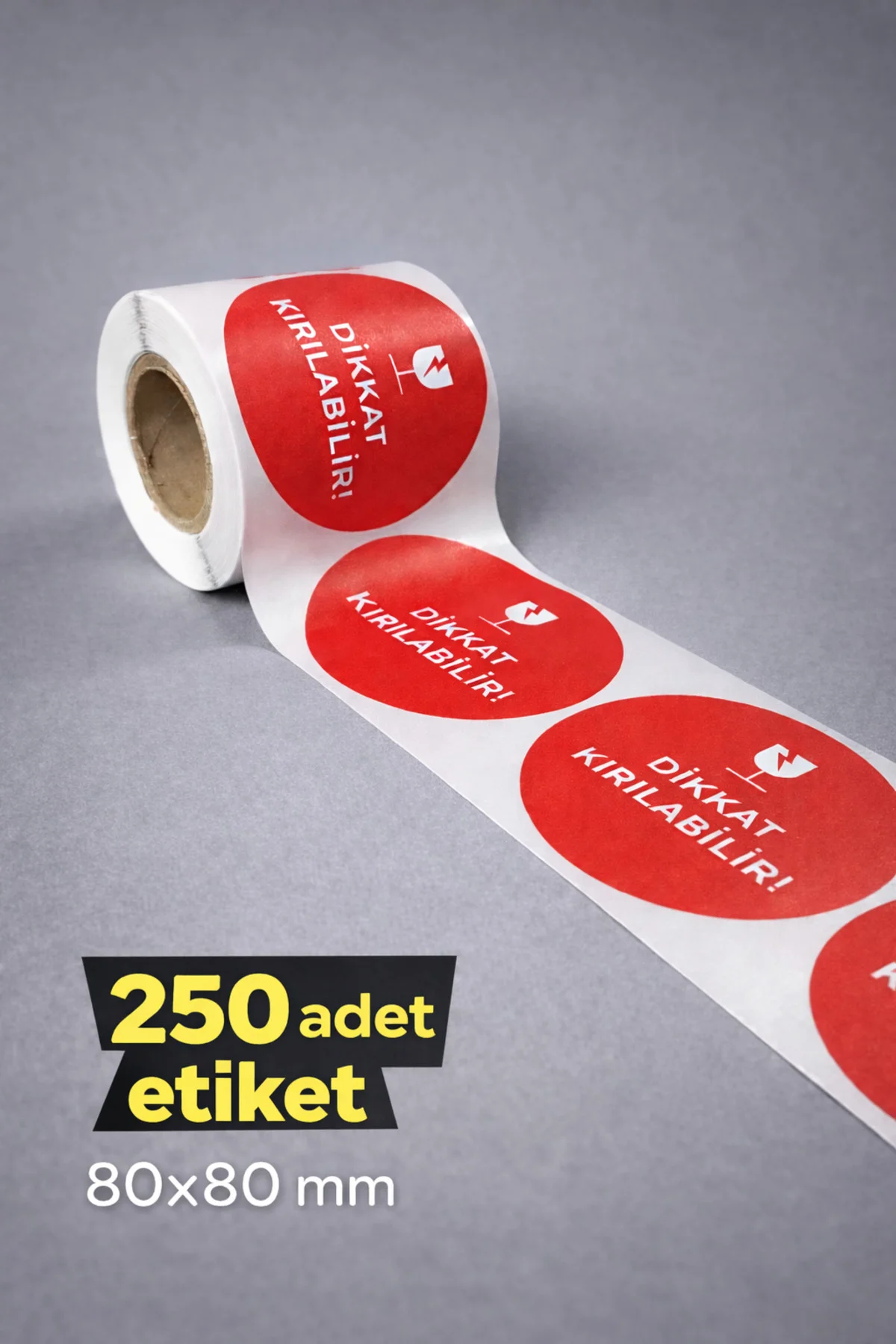 DİKKAT KIRILIR Etiketi 80x80 mm – Kırılabilir Uyarı Stickeri – 25 DİKKAT KIRILIR Etiketi 80x80 mm – Kırılabilir Uyarı Stickeri – 25