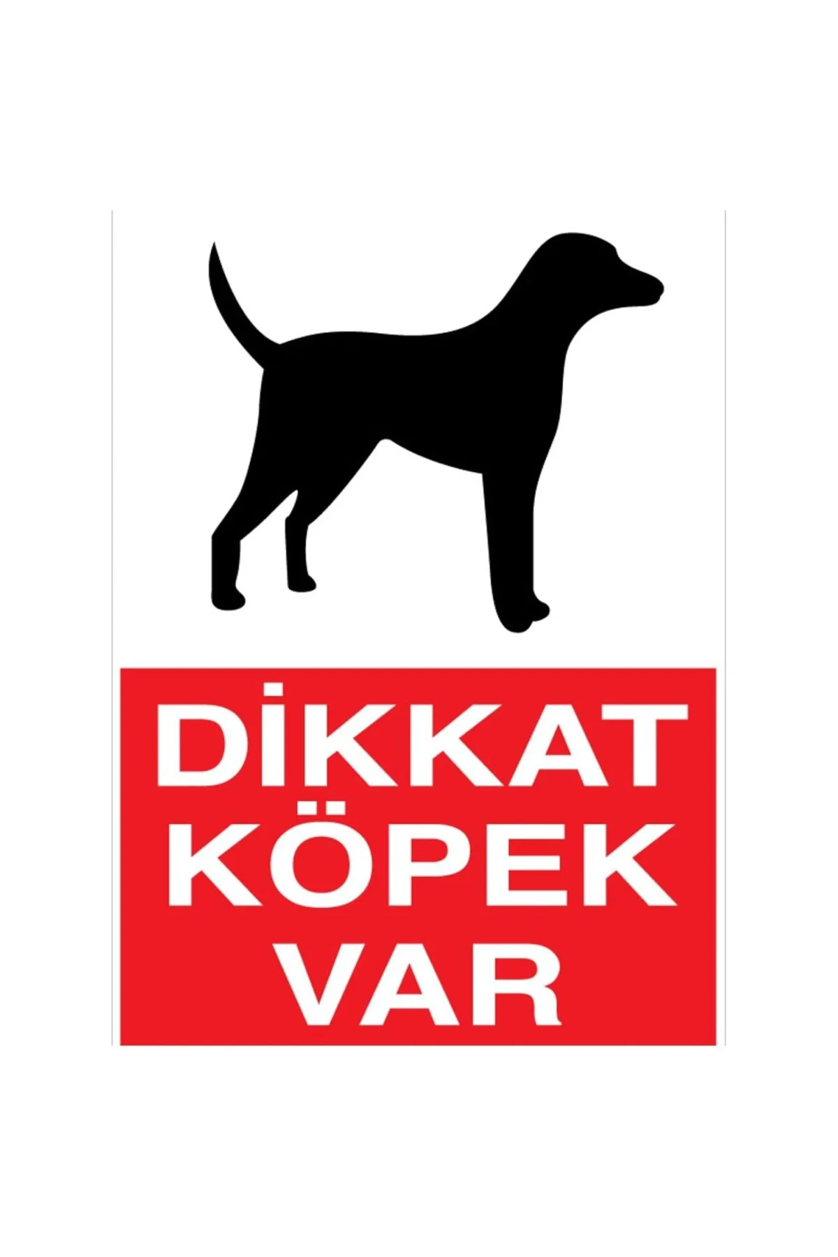 Dikkat Köpek Var Uyarı Tabelası - 35x50 Foreks - İYF14