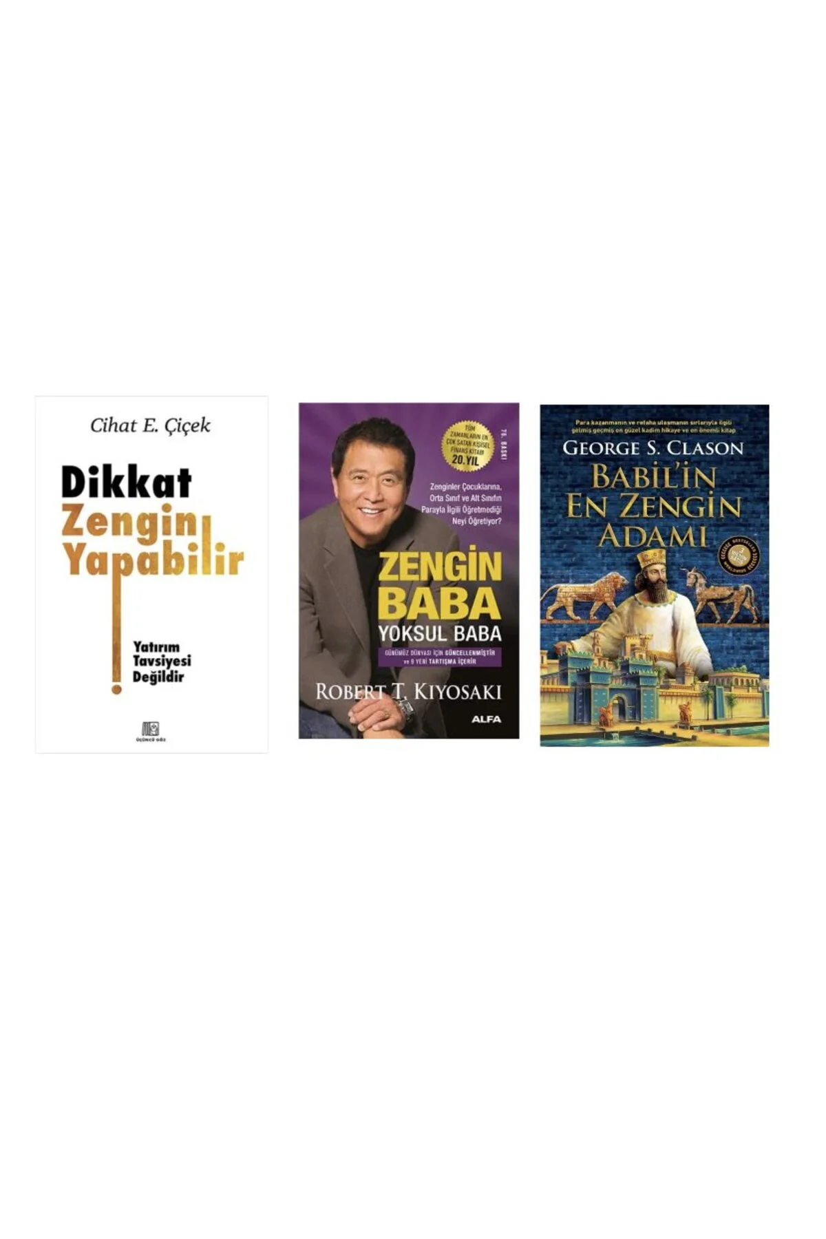 dikkat zengin yapabilir + zengin baba yoksul baba + babilin en zengin adami =3 set Fiyatı, Yorumları ve Özellikleri