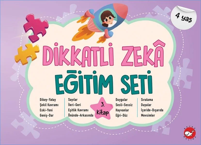 Dikkatli Zekâ Eğitim Seti 3. Kitap (4 Yaş) Fiyatı, Yorumları ve Özellikleri