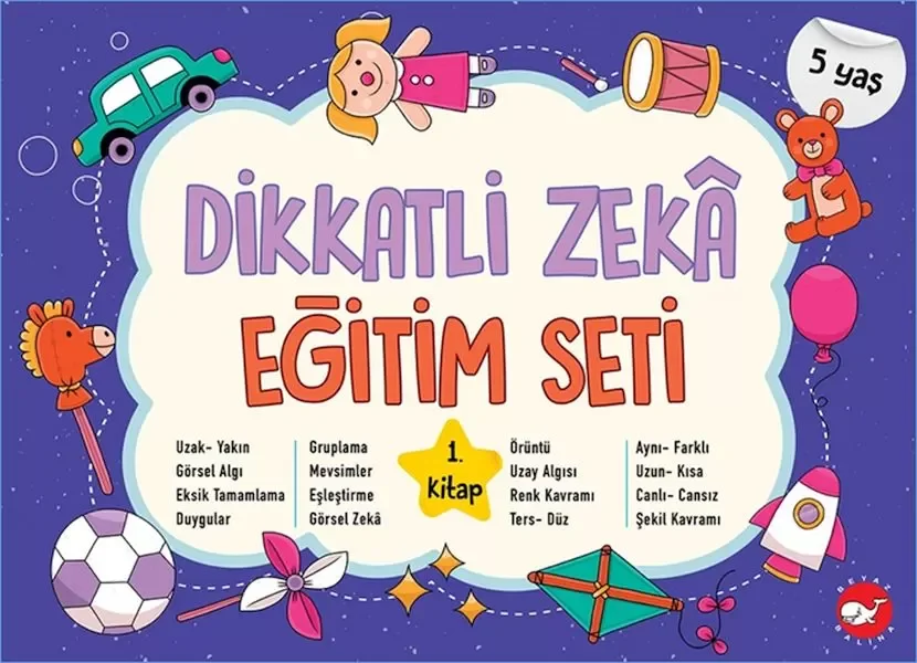 Dikkatli Zeka Eğitim Seti - 1. Kitap (5 Yaş) Fiyatı, Yorumları ve Özellikleri