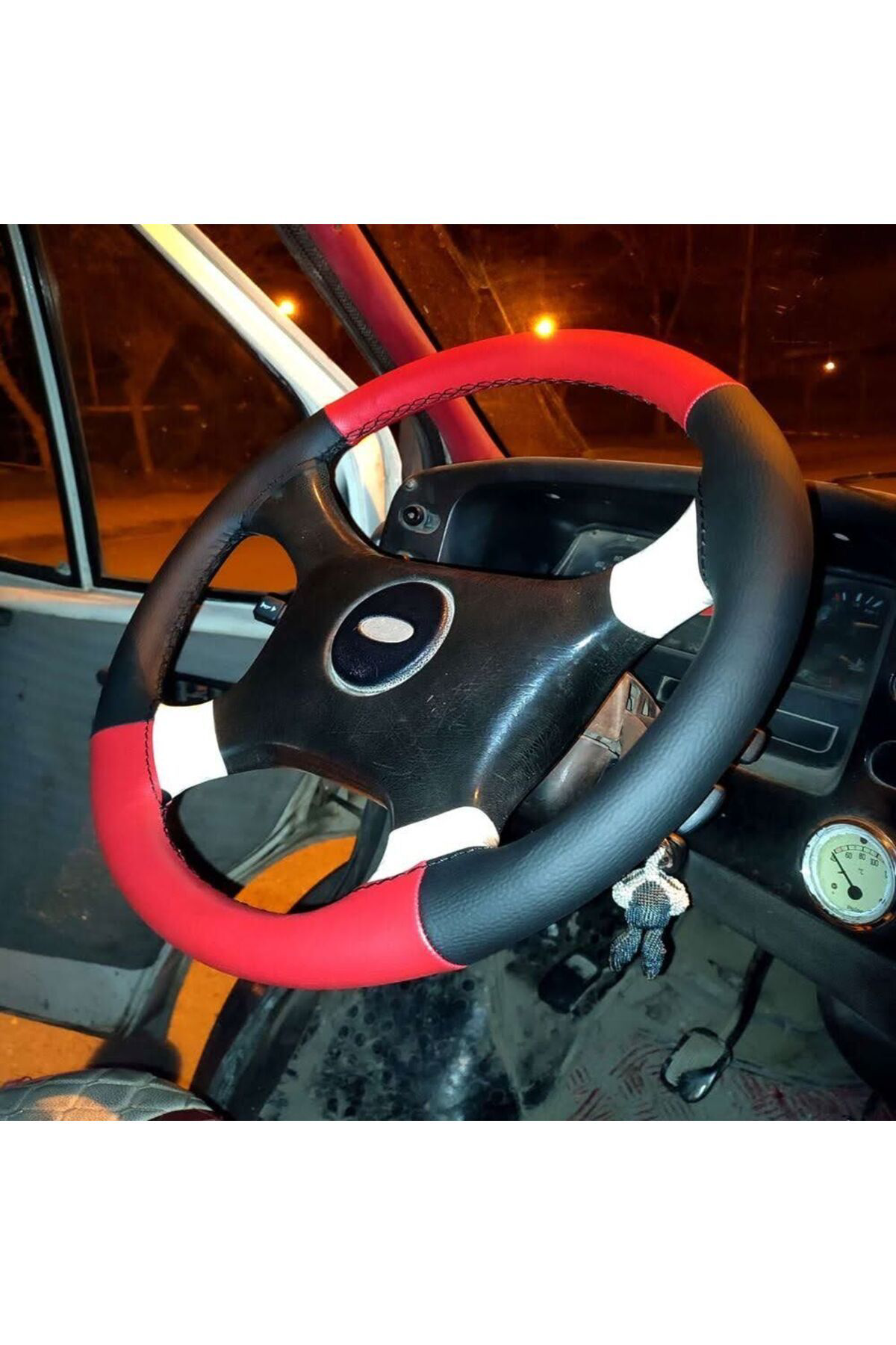 Hasbay Dikşl Dirksiyn Kilfi Kirmz/Siyh Syah Dikiş Ford Transit İnce Olan