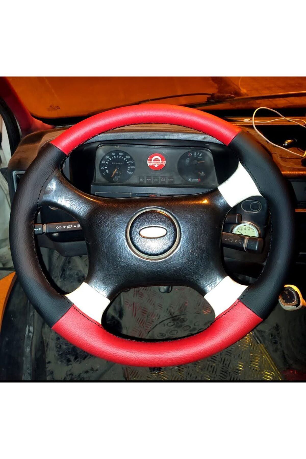 Hasbay Dikşl Dirksiyn Kilfi Kirmz/Siyh Syah Dikiş Ford Transit İnce Olan
