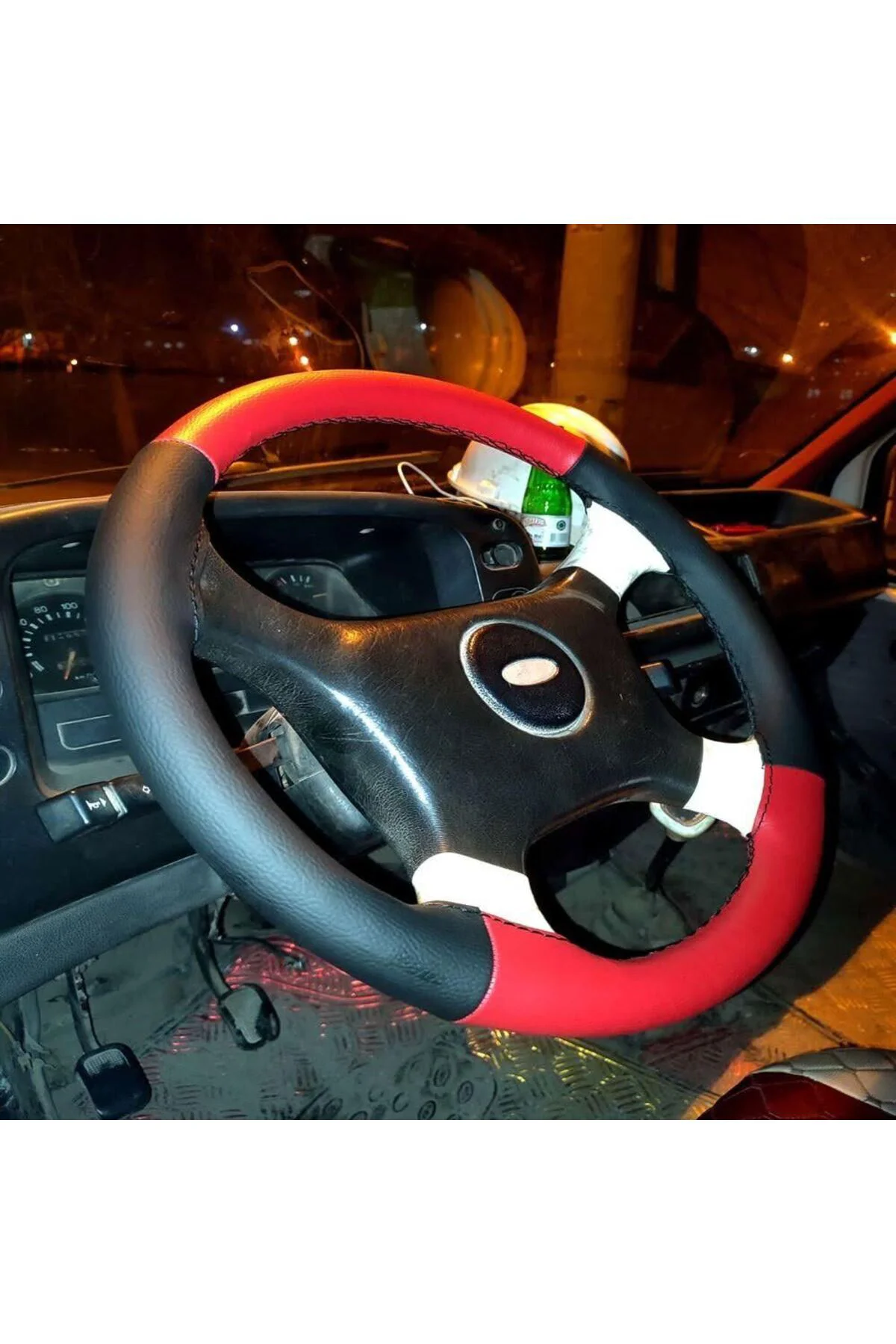 DİKŞL DİRKSİYN KILFI KIRMZ/SİYH SYAH DİKİŞ FORD TRANSİT İNCE OLANLAR KALIN OLAN DİĞER İLANDA