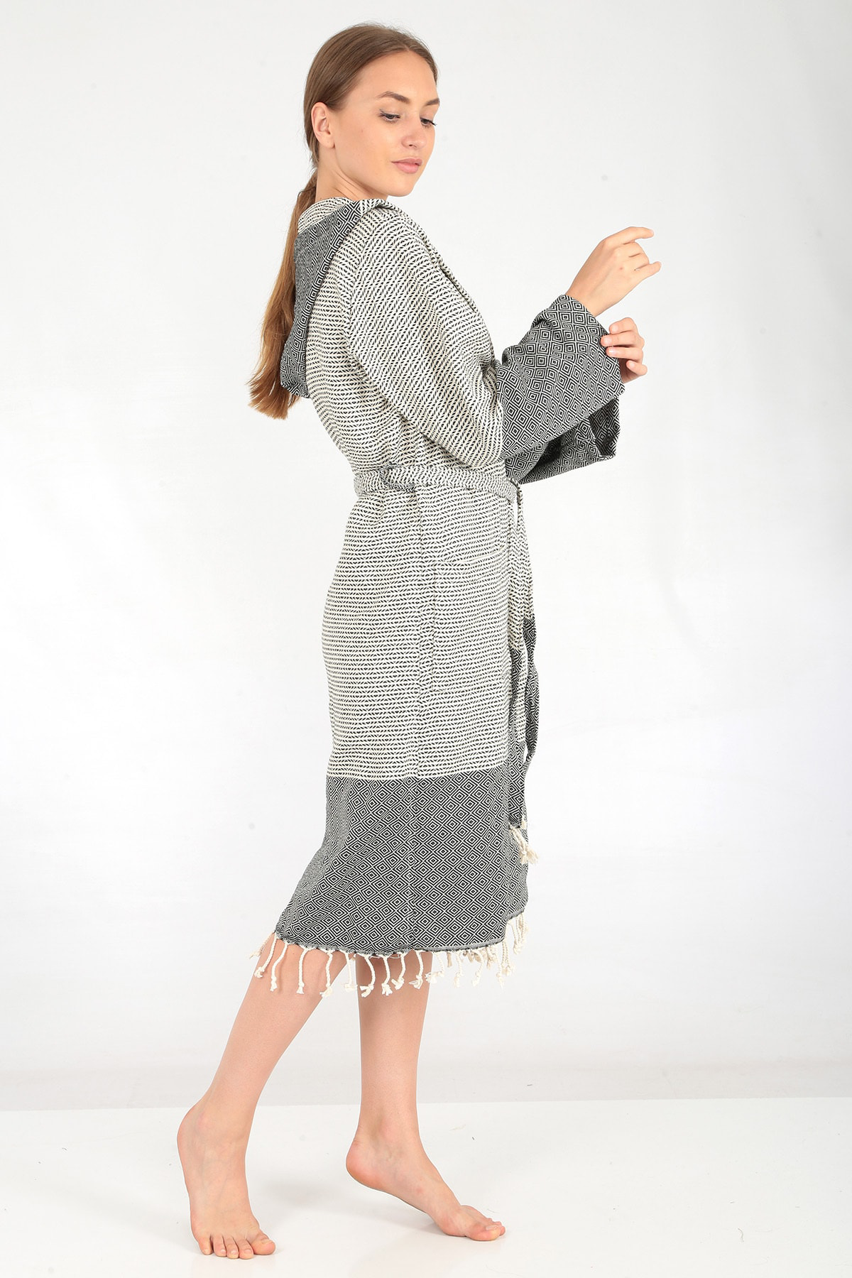 Buldan Concept Dilay Peştamal Bornoz Siyah