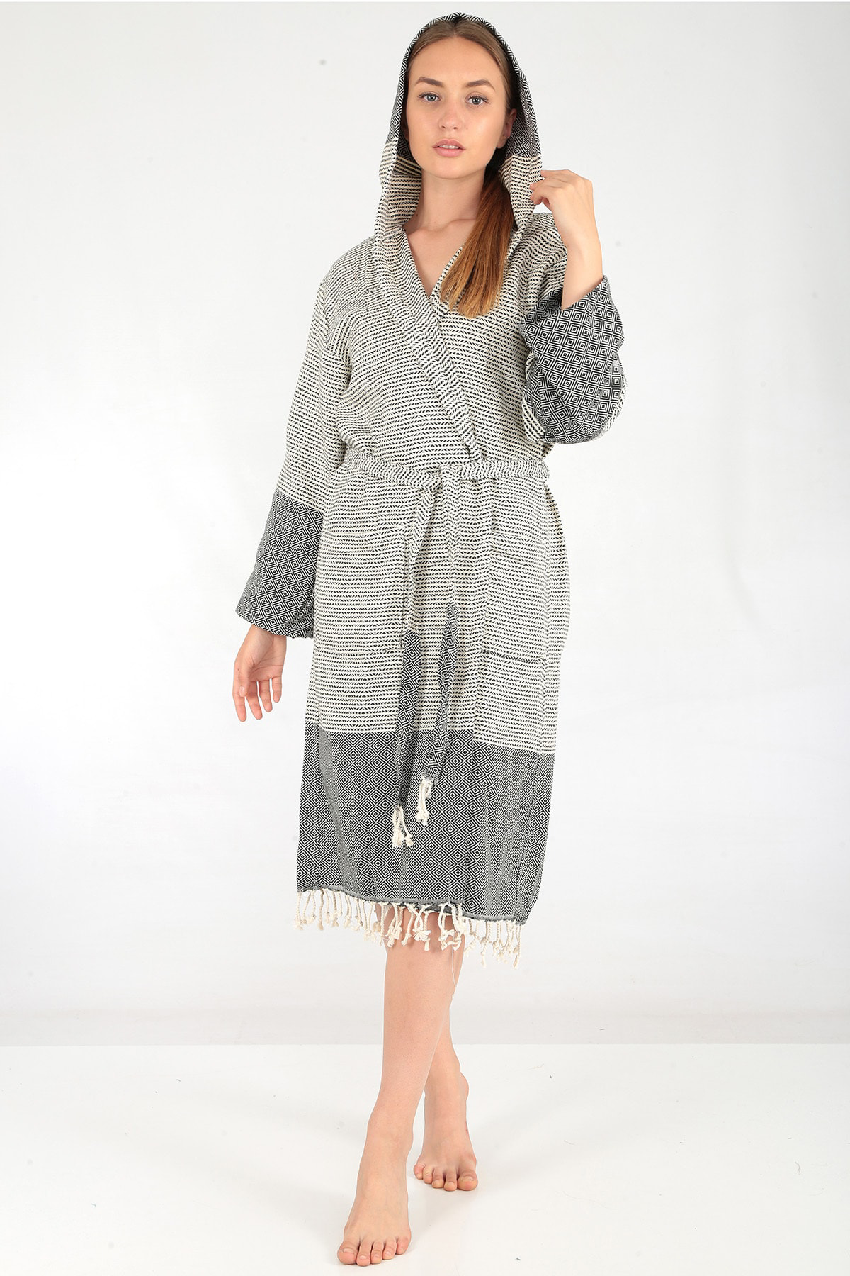 Buldan Concept Dilay Peştamal Bornoz Siyah