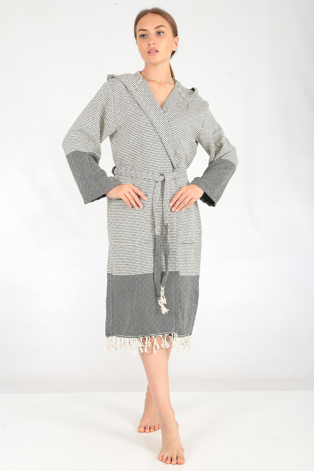 Buldan Concept Dilay Peştamal Bornoz Siyah