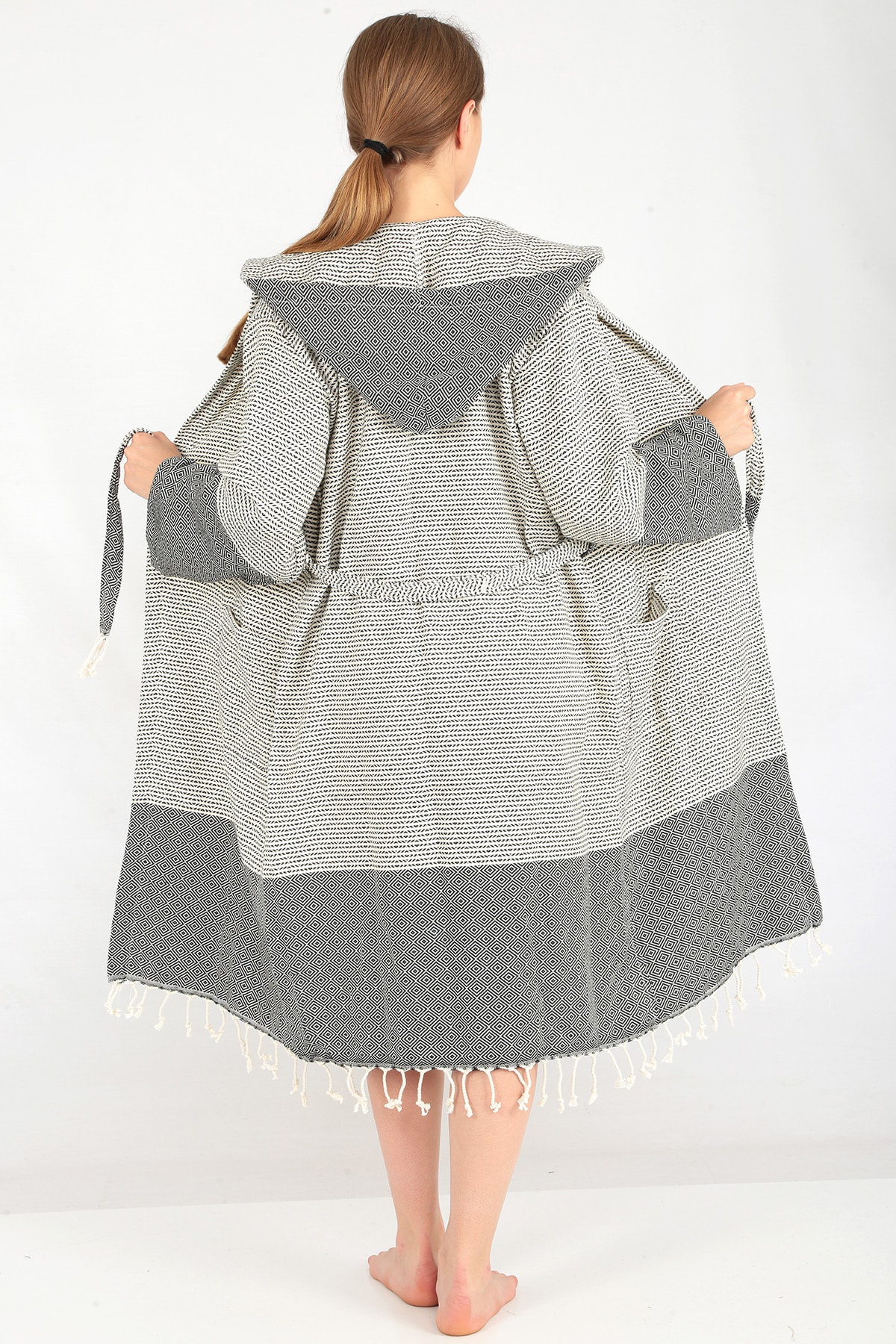 Buldan Concept Dilay Peştamal Bornoz Siyah