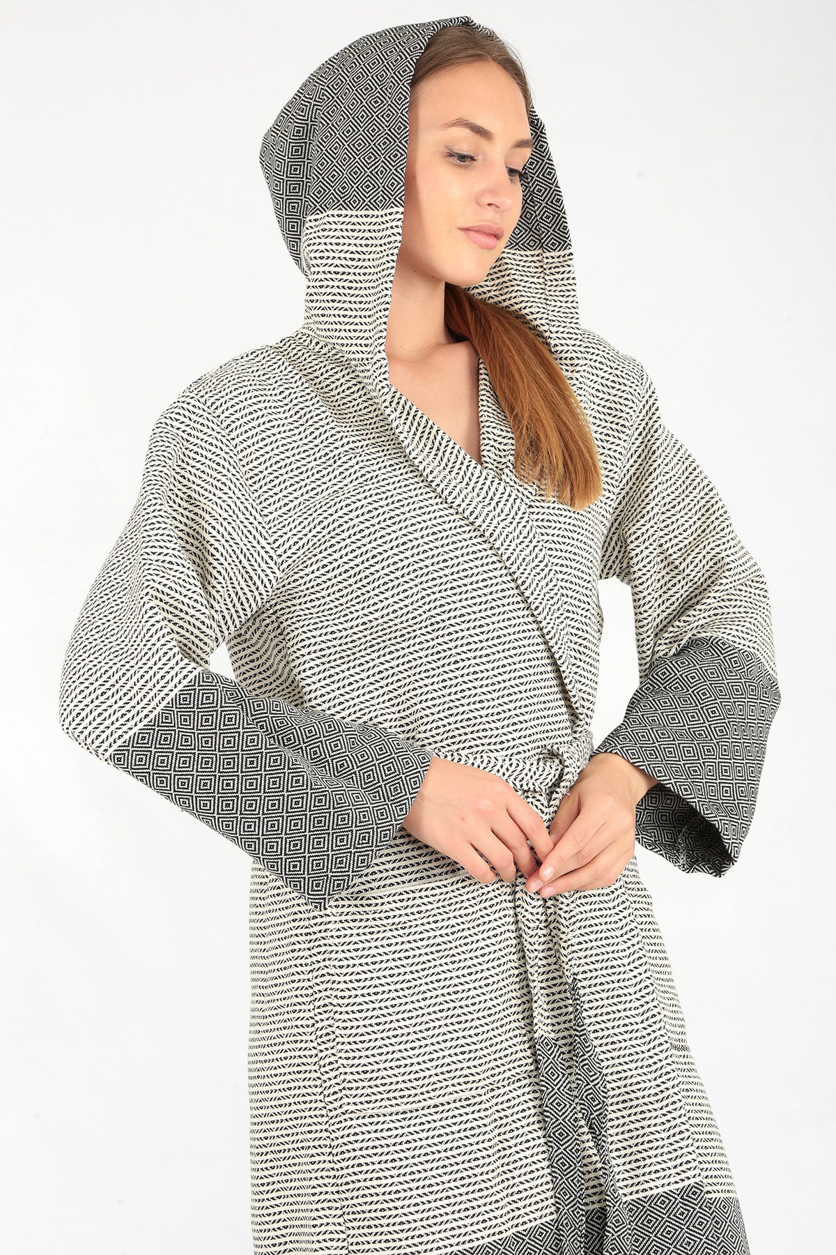 Buldan Concept Dilay Peştamal Bornoz Siyah