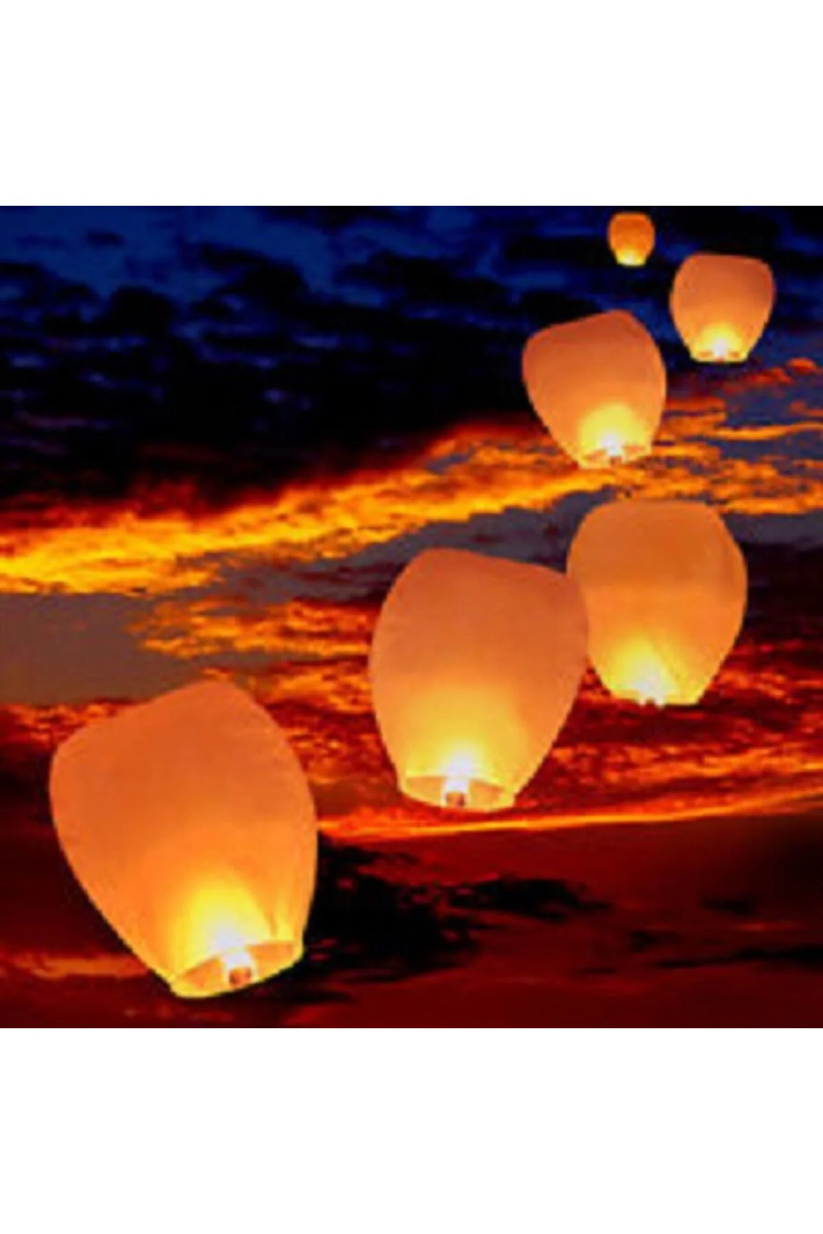 Dilek Feneri Dilek Bolu Sky Lantern 10 Adet Parti Eğlence Sevgiliye Jest