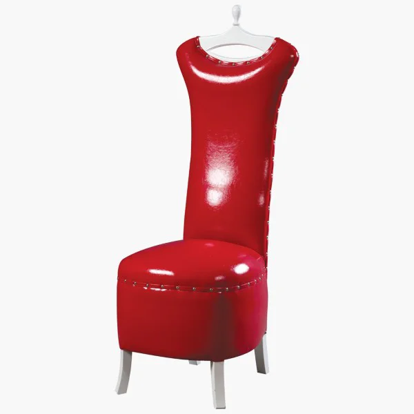 Dilsiz Uşak 17633 Elbise Model Askılıklı Puf Kırmızı Rugan Suni D