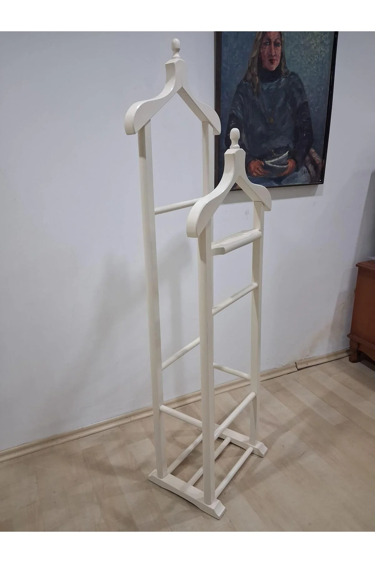 Dilsiz UŞAK 19735 ÇİFT TEPE 19735 Model Parlak KREM Lake Askılık Ahşap Kayın Torna El Yapı Dilsiz UŞAK 19735 ÇİFT TEPE 19735 Model Parlak KREM Lake Askılık Ahşap Kayın Torna El Yapı - Görsel 7