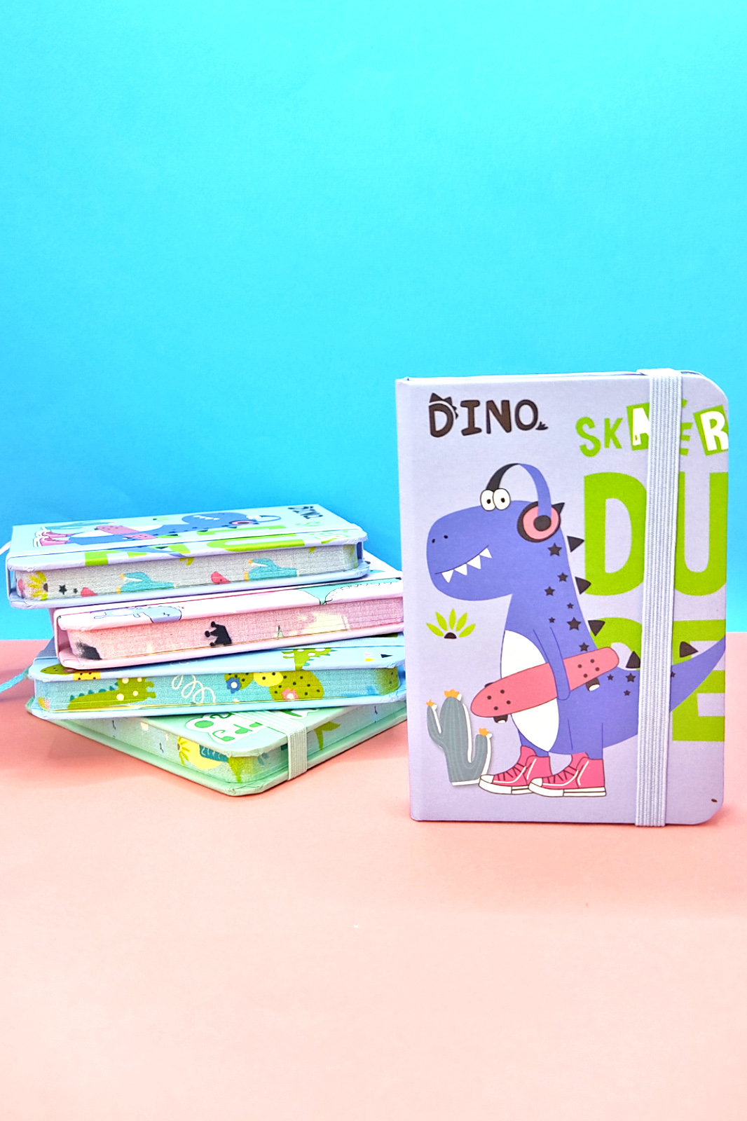 Dinazor A7 Not Defteri , Lastikli Cep Defteri - Mor