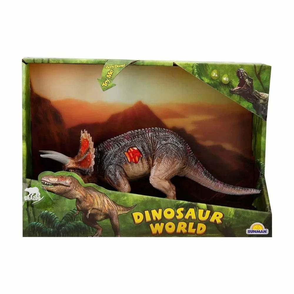 Dinosaur World Sesli Dinozorlar 23 cm - Stokta Olan Gönderilir